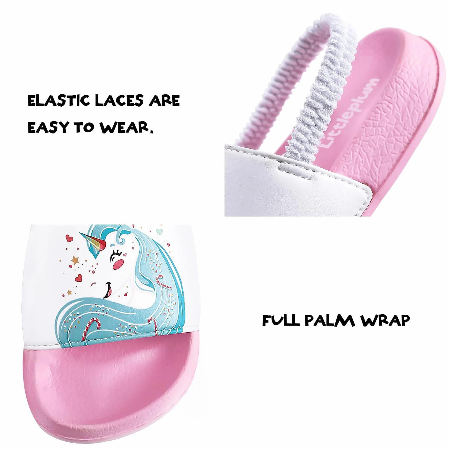 Littleplum Chanclas de Playa para Niña Zapatos de Ducha Verano Sandalias