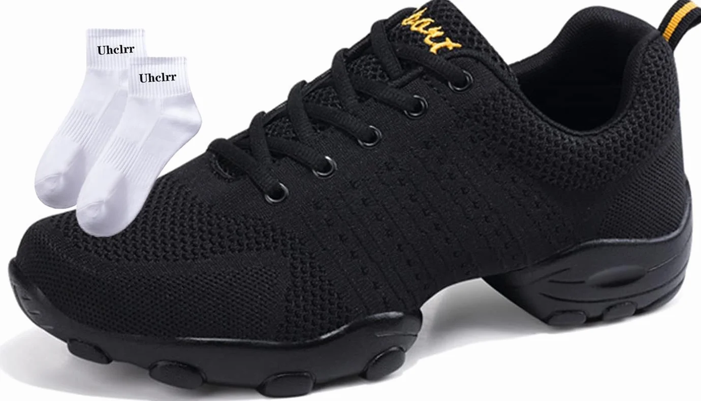 Zapatos De Baile para Hombres, Suave Malla Tejido, Cuatro Temporadas, 40 Negro