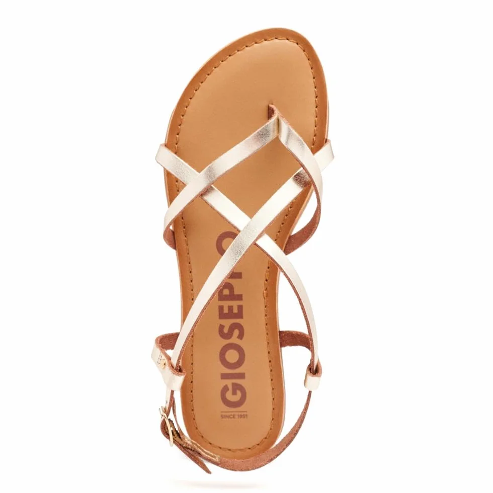 GIOSEPPO Sandalias Blancas Estilo Romana Mujer