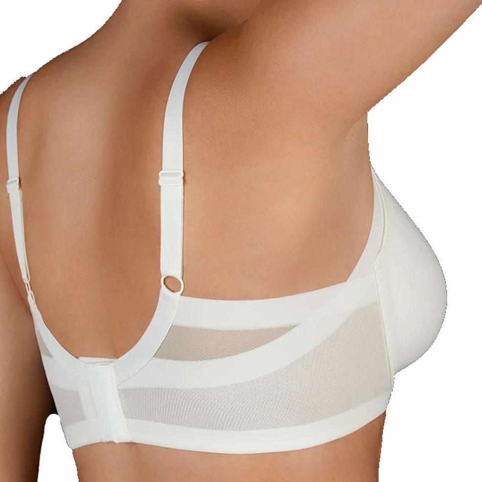 Sujetador Selene Mujer con Aros Banda Alta Sin Relleno Copas Decoradas Frida