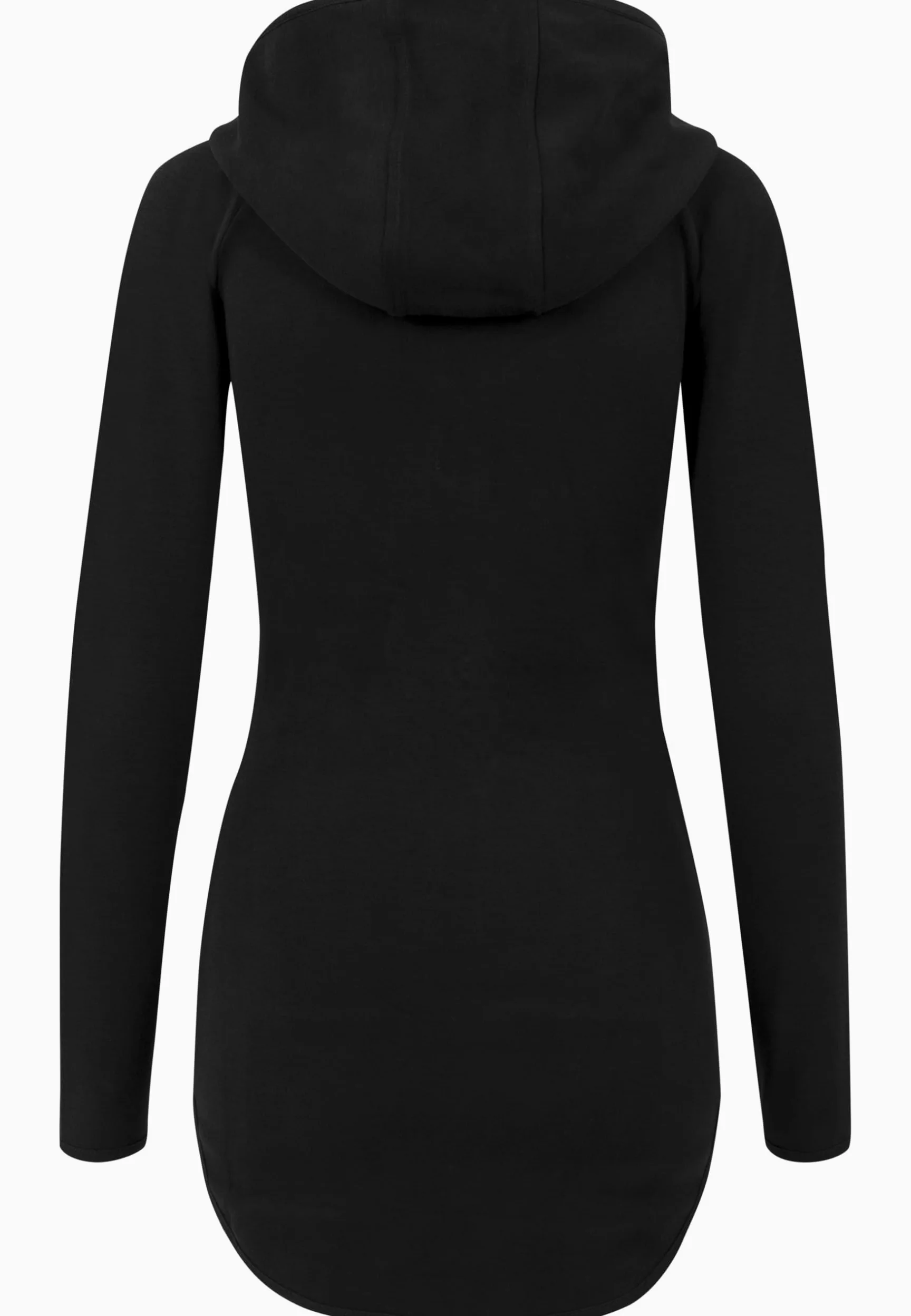Urban Classics Ladies Athletic Interlock Zip Hoodie Mujer Capucha con Cremallera Negro