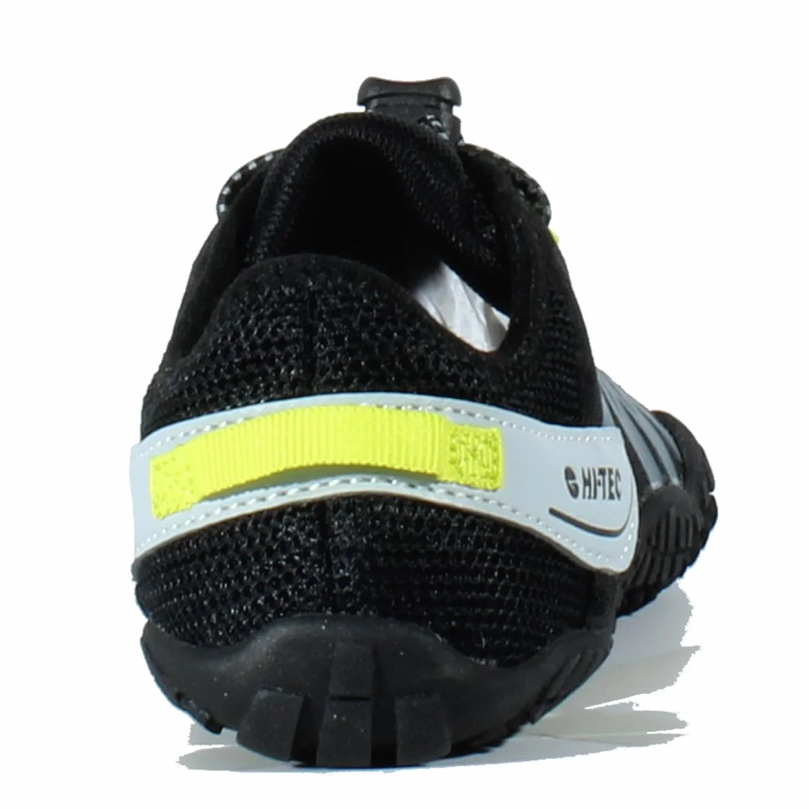 HI-TEC Zapatillas Barefoot Niño Abyss Junior Deportivas Montaña Senderismo Calzado Respetuoso Minimalista Transpirable Flexible Black-Lime 30