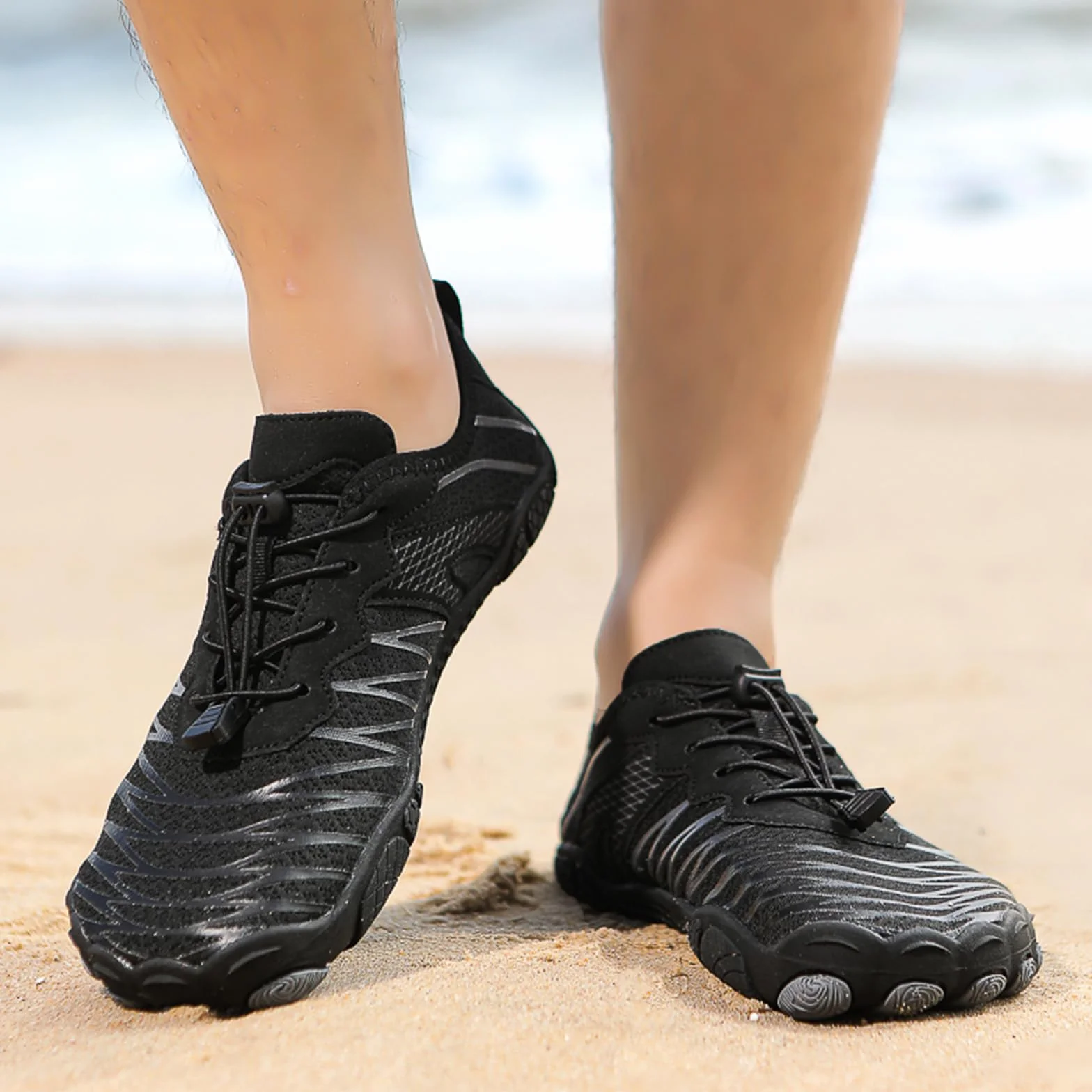 Acfoda Zapatos de Agua Hombre Mujer Barefoot Antideslizante Transpirable Secado Rápido Escarpines Gr. 36-47