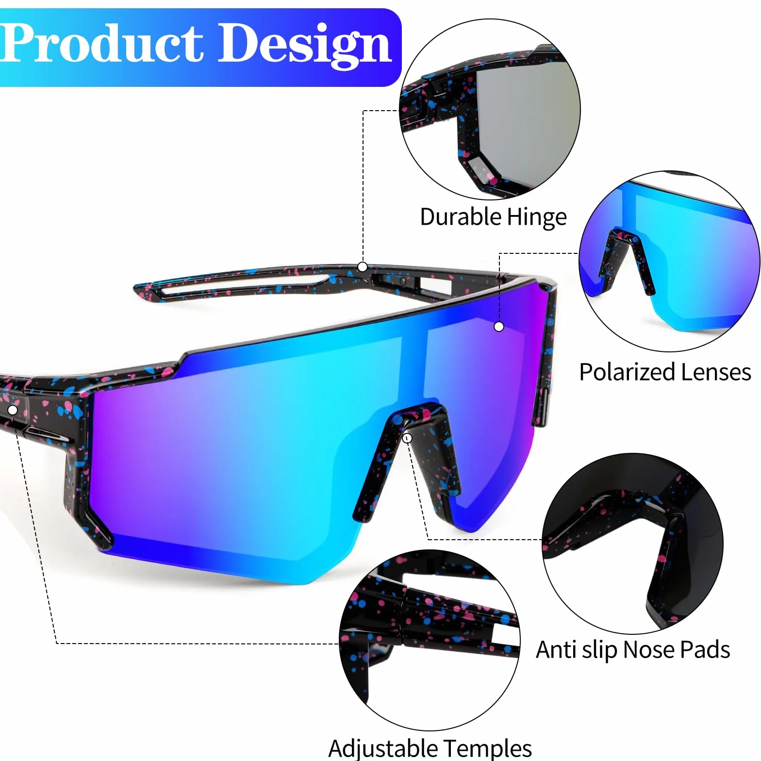 Gafas de Sol Polarizadas UV 400 para Niños Ciclismo Deportivas