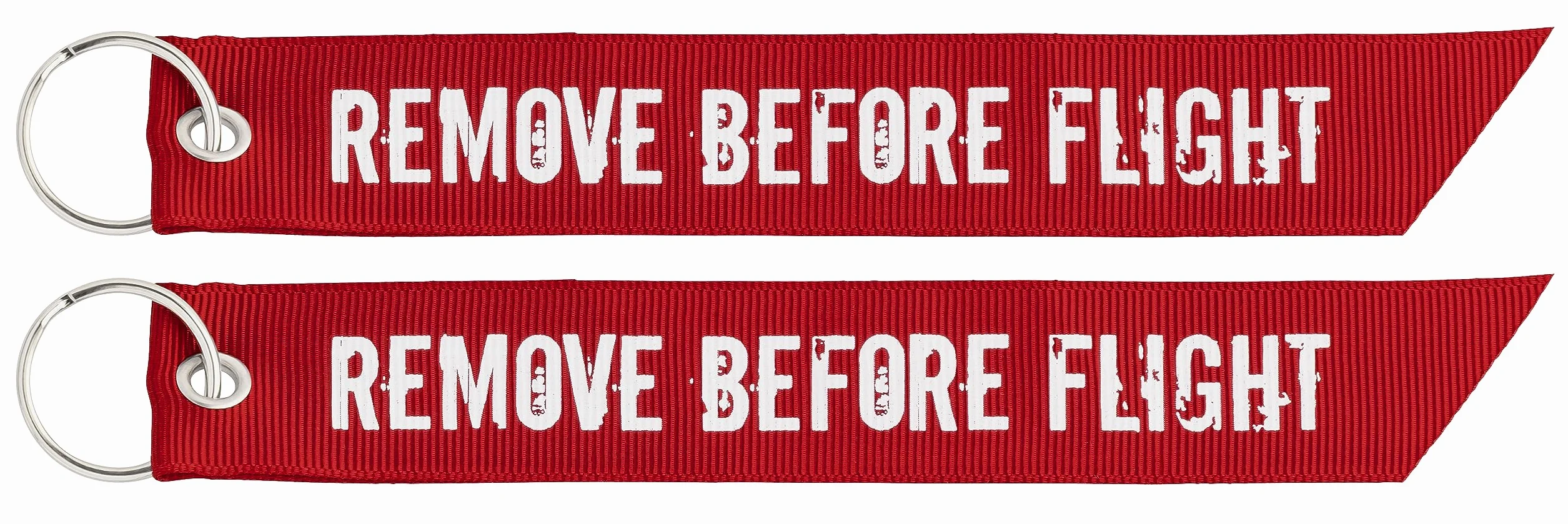 REMOVE BEFORE FLIGHT Llavero Tirador de cremallera 2X