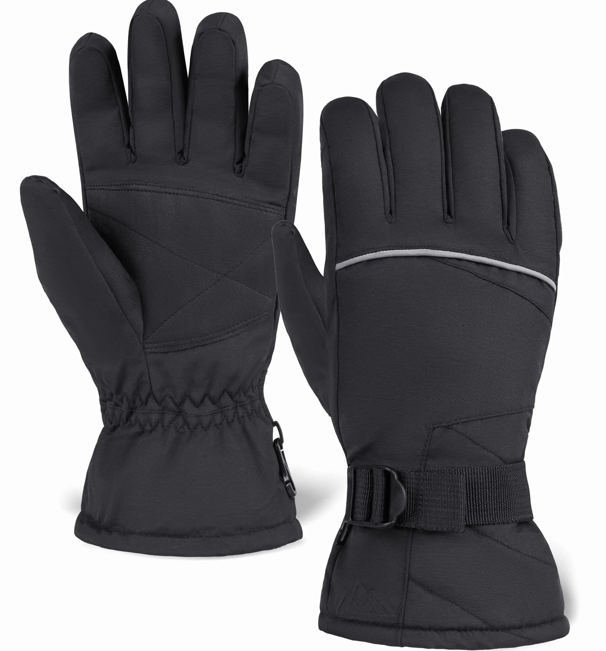 Tough Outdoors Guantes de esquí - Guantes térmicos Impermeables para Nieve - Guantes aislados para Snowboard para Mujeres y Hombres - Guantes de Invierno para Nieve y esquí