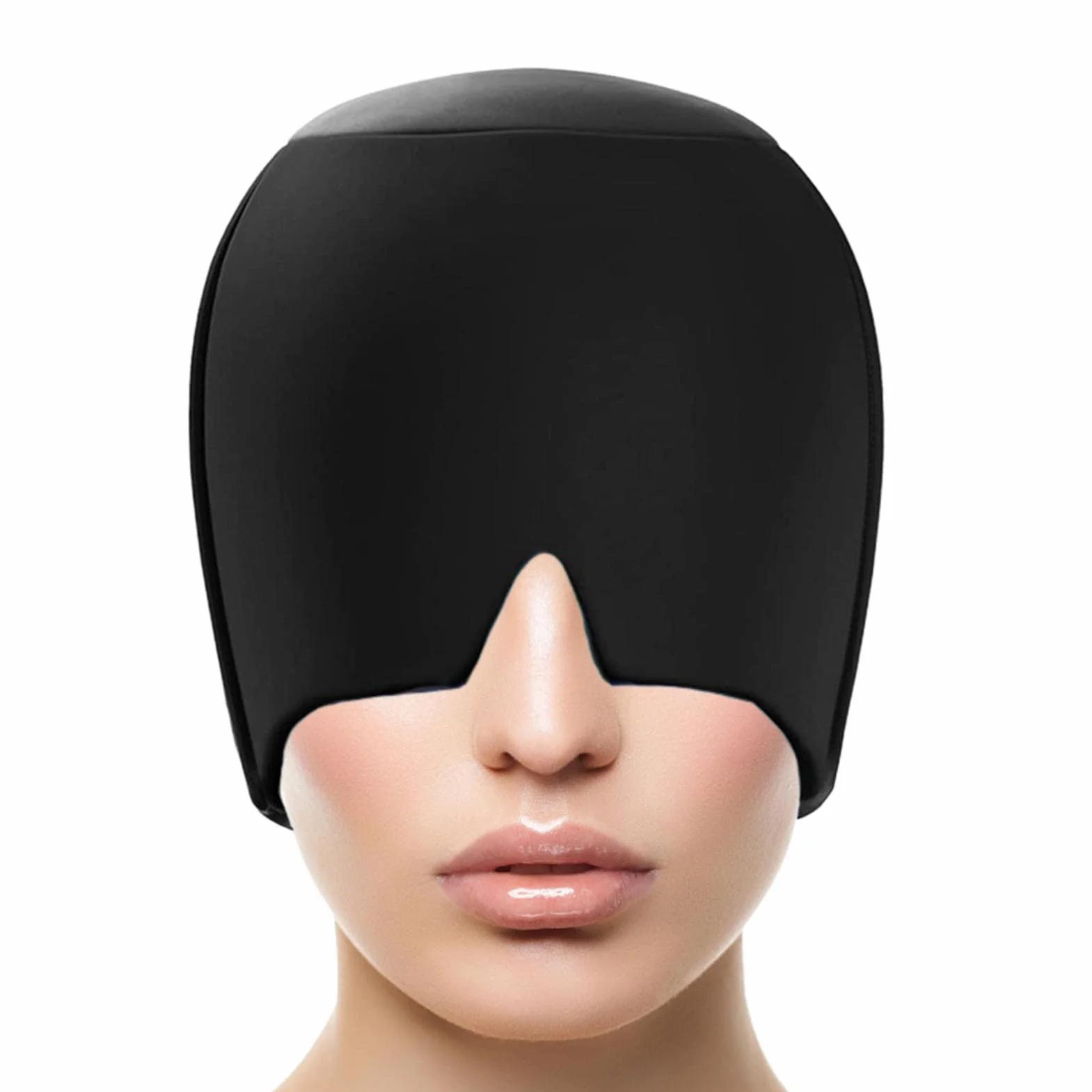 Sombrero para Dolores de Cabeza - Paquete de Cabeza de Hielo de migraña de 360 Grados | Cómodo y elástico para Alivio de migrañas y Dolores de Cabeza, Gorro de Dolor de Cabeza para frío