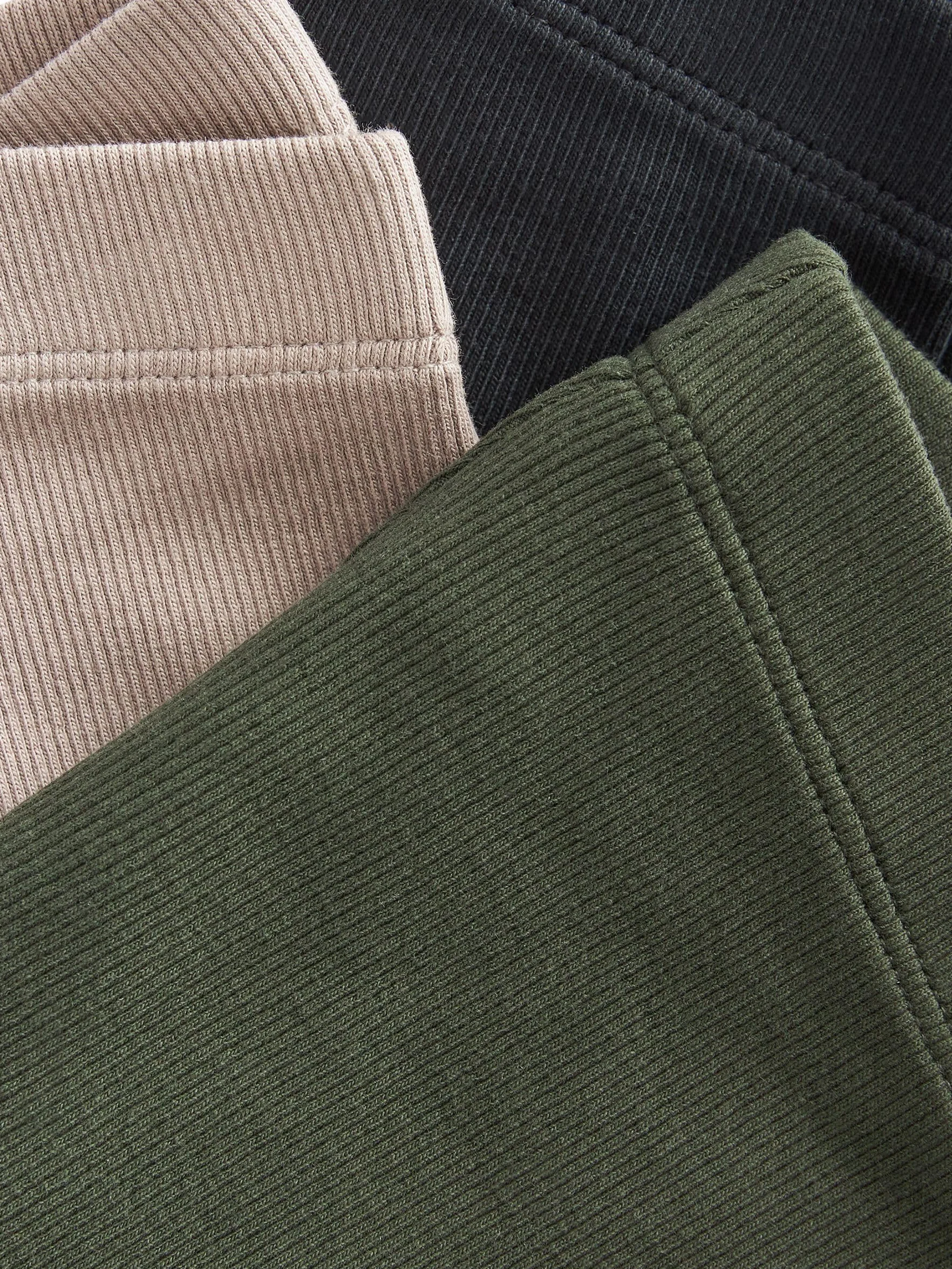 NEXT Niños Pack de 3 Leggings de Punto Acanalado