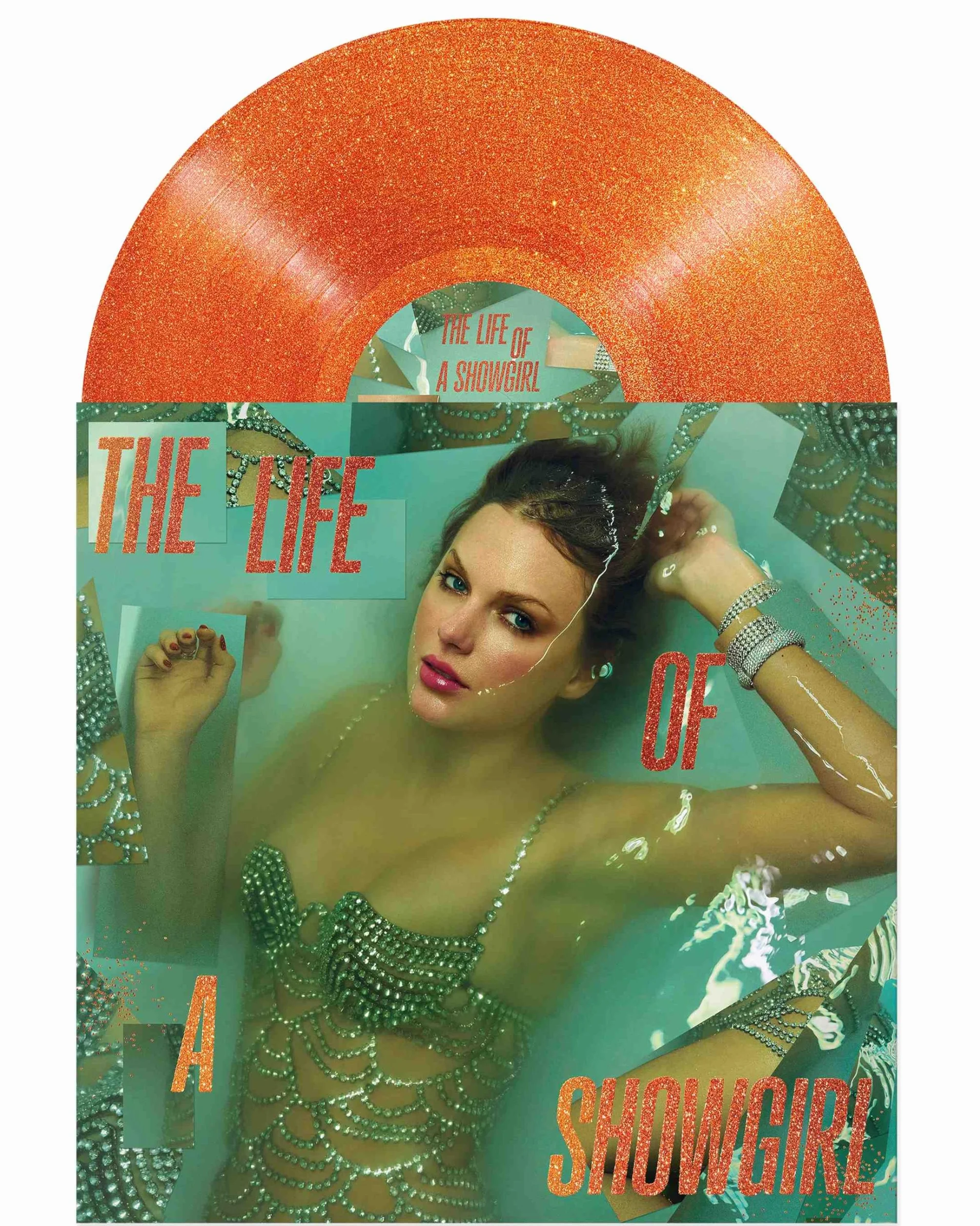 THE LIFE OF A SHOWGIRL Vinilo Naranja Translúcido Purpurina Dorada