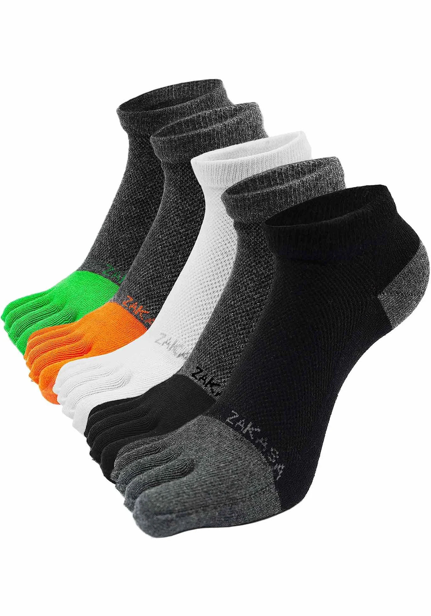 Calcetines con Dedos Deporte Hombre: Calcetines 5 Dedos de Pies Separados Algodón Transpirable para Correr