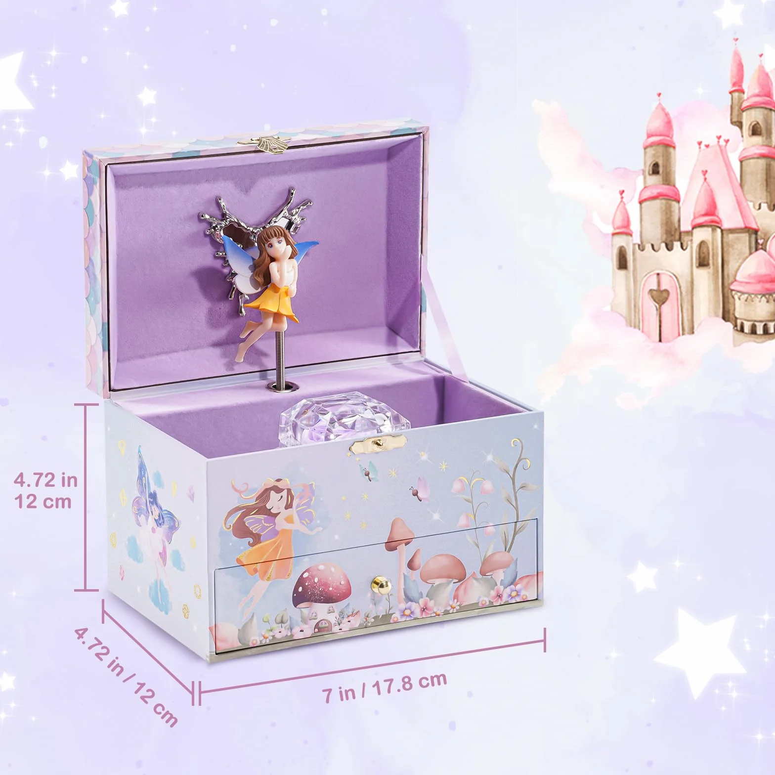 ProCase Estuche de Joyería Infantil Unicornio para Niñas 2-8 Años Waltz