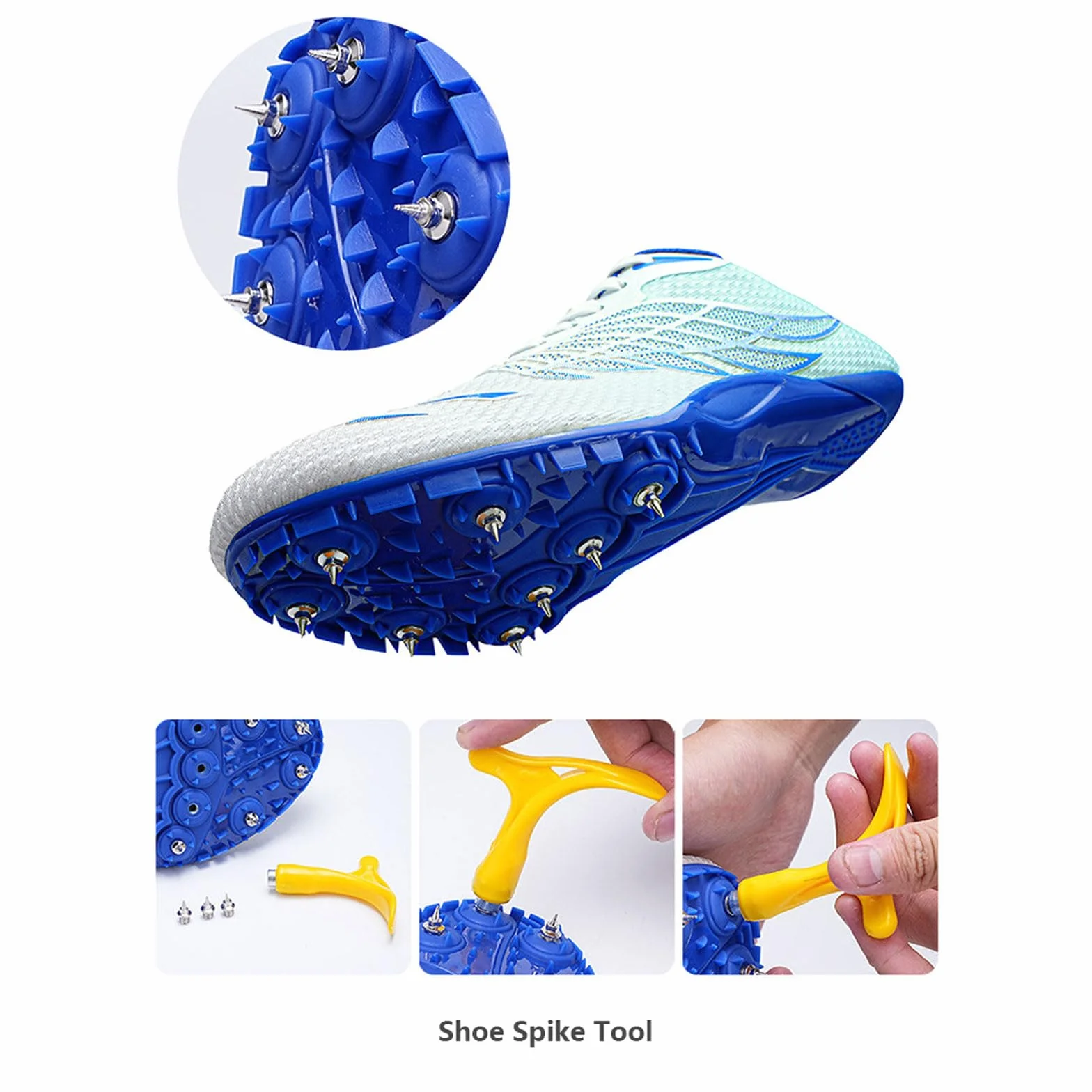 Zenithia Zapatillas Clavos Atletismo Niña para Pista y Campo Sprint Running