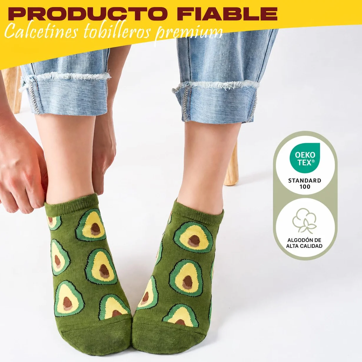 Calcetines Divertidos para Mujeres, 8 Pares Algodón Tobillo, Regalos Únicos