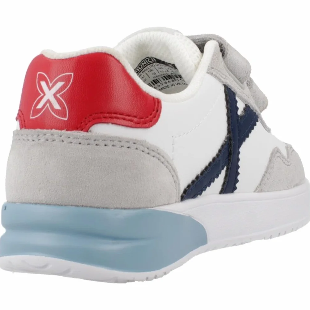 Munich Zapatillas Mini balloo VCO 05 Blanco Gris niño 27