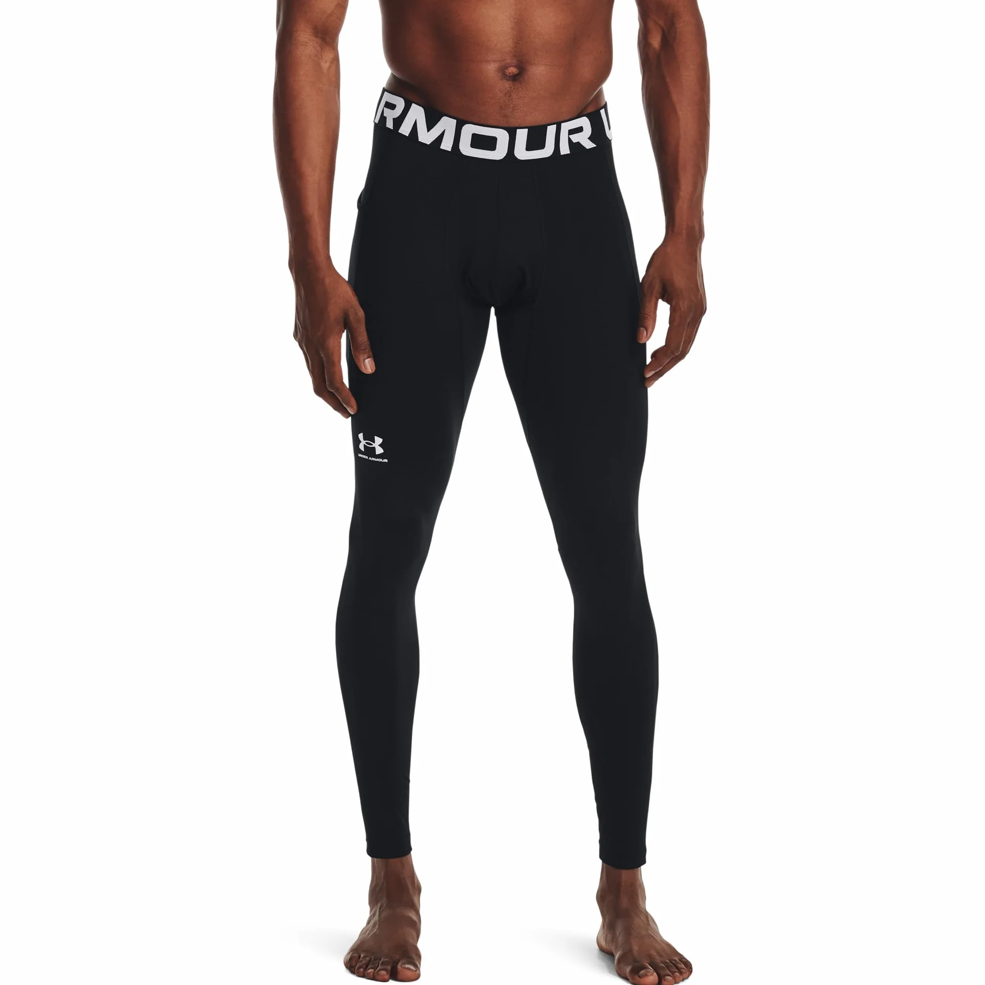 Under Armour Mallas Deportivas Térmicas Hombre Leggings Elasticidad 4 Direcciones Antiolor Negro Blanco LG