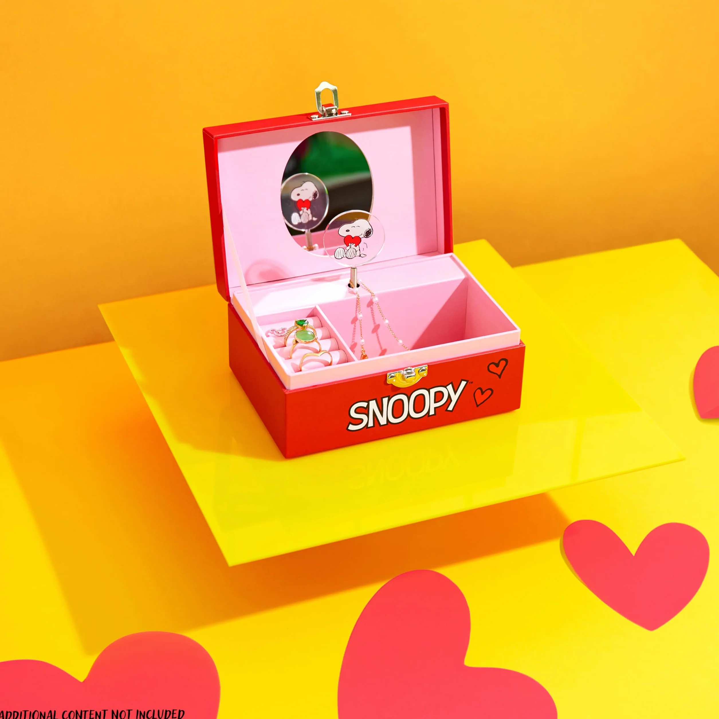 Peanuts Snoopy Caja de Joyería Musical para Niñas