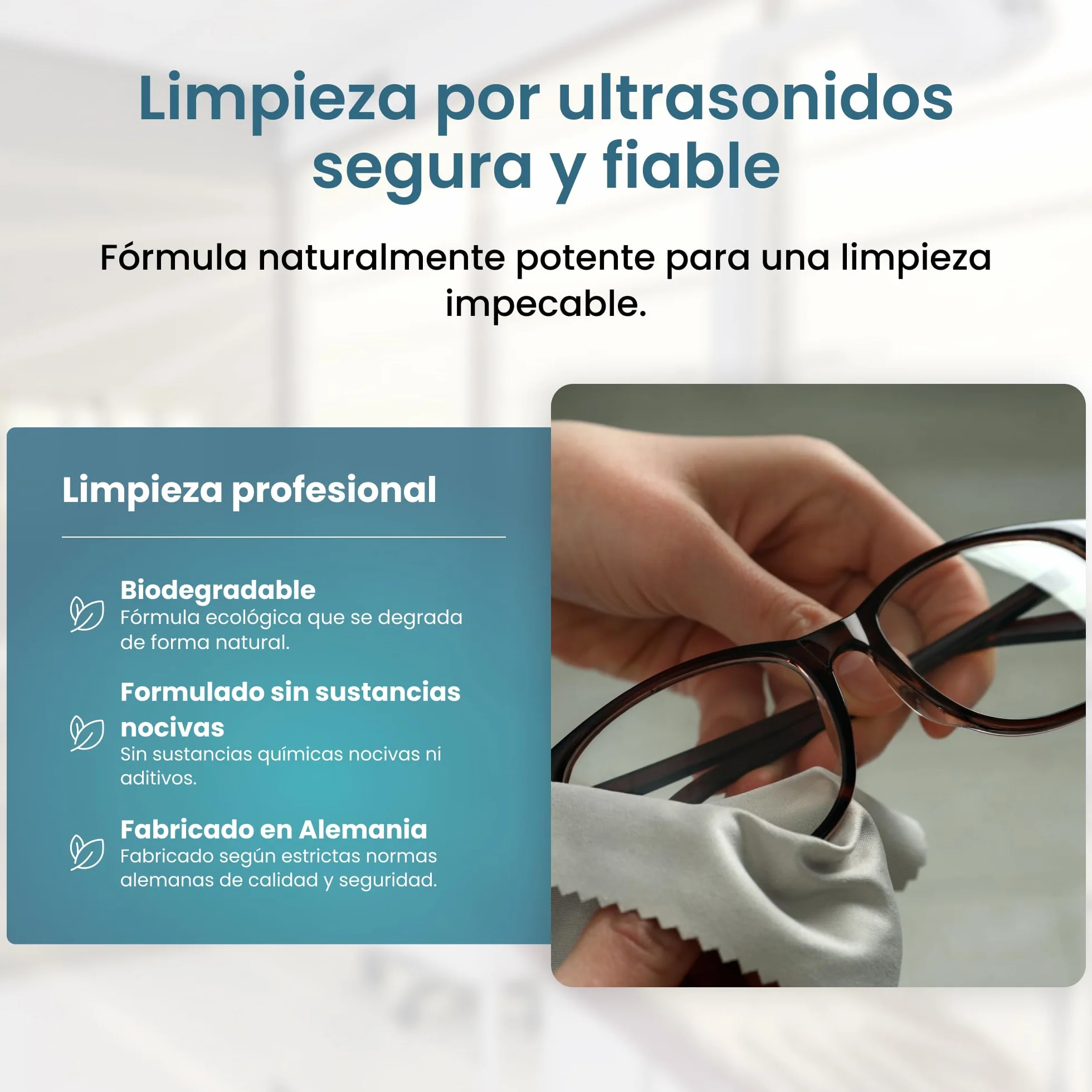 PURIVITA® Universale Liquido para Ultrasonidos Limpieza 500ML - Limpiador Ultrasónico - Ultrasonic Cleaner