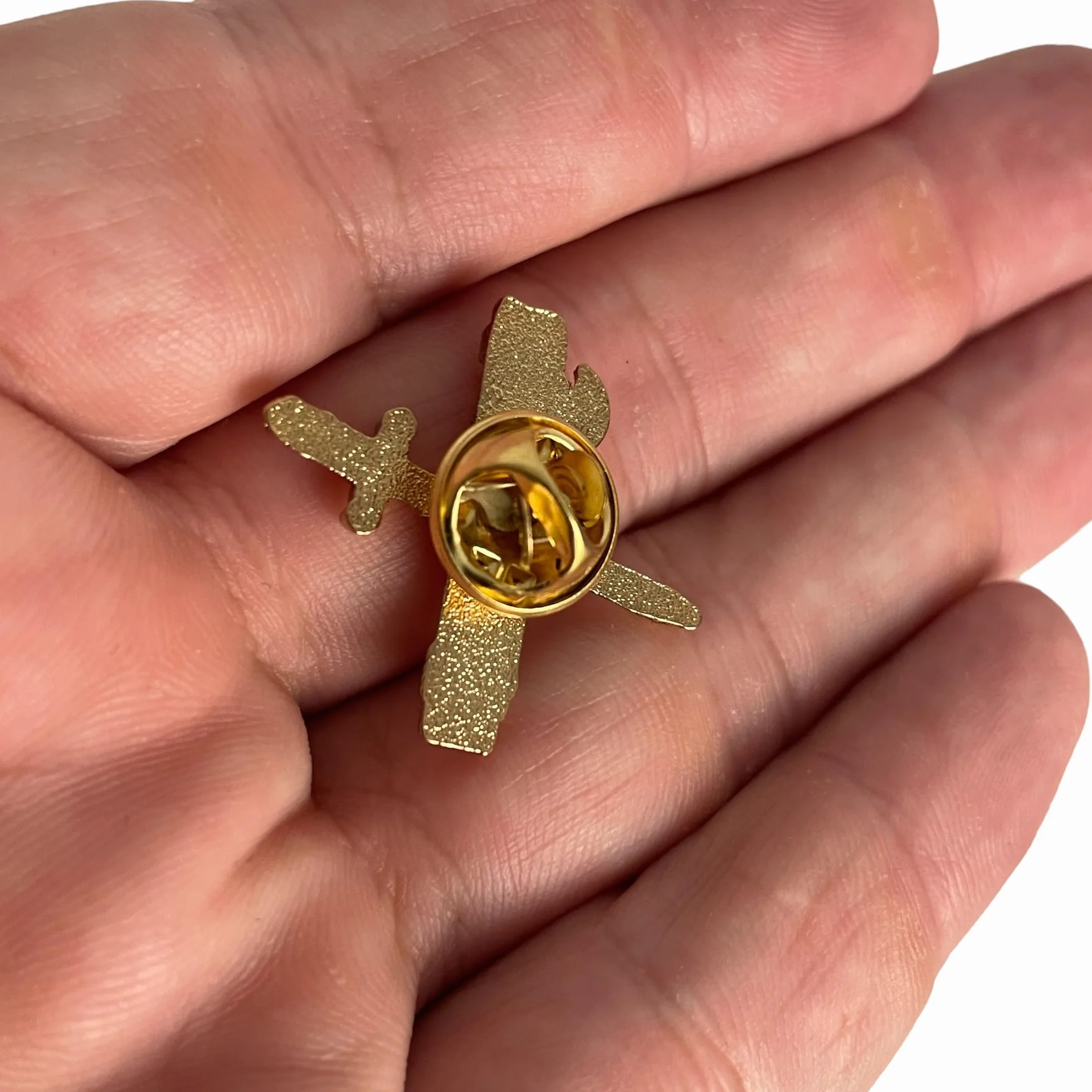 Pin emblema Guardia Civil España aleación zamak baño eléctrico dorado 1.9x1.7 cm colección