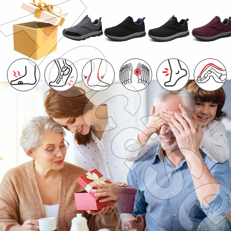 Buty ortopedyczne damskie na haluksy szerokie regulowane czarne 37