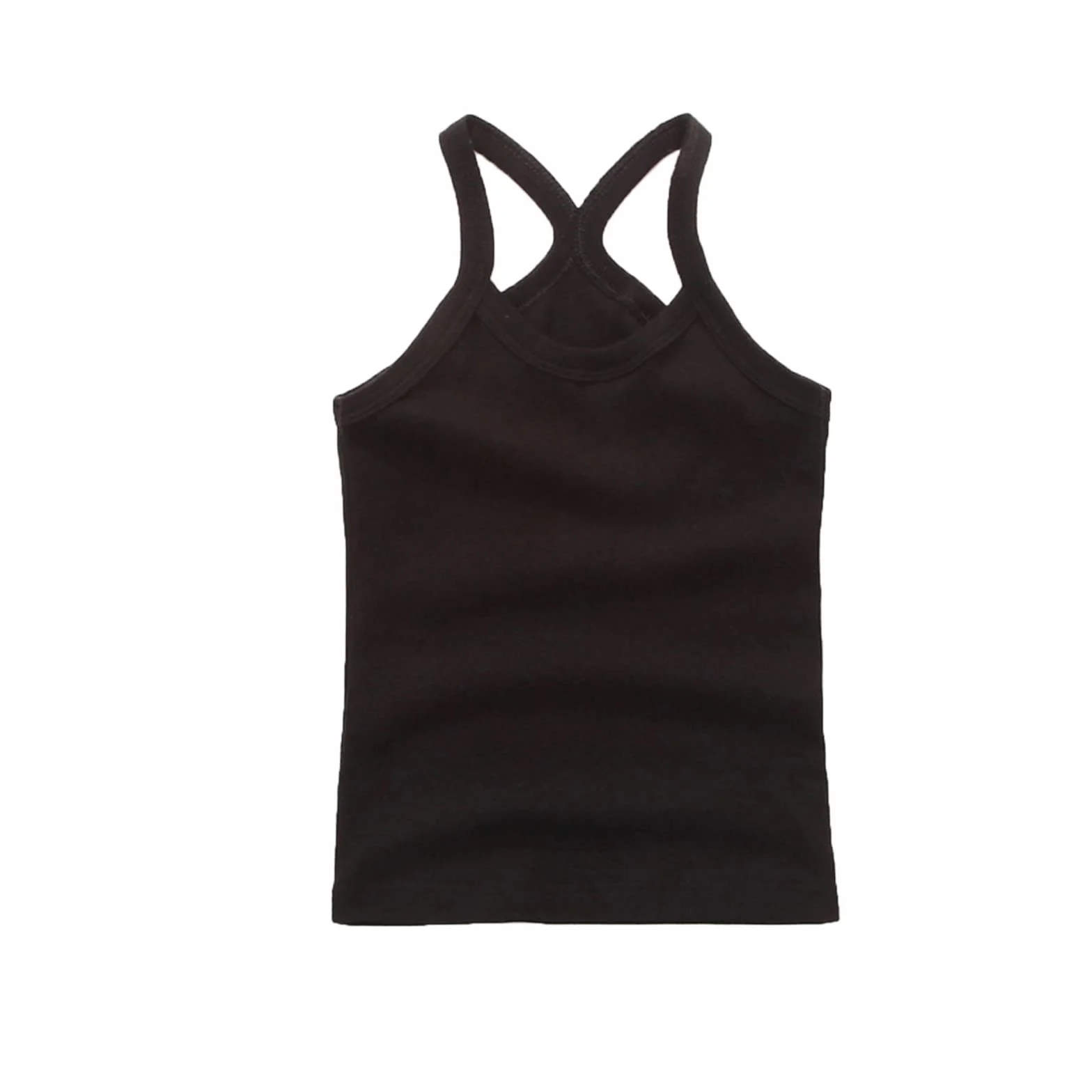 Camiseta de tirantes para niños y niñas, espalda cruzada, sin mangas, deportiva, ballet, gimnasia