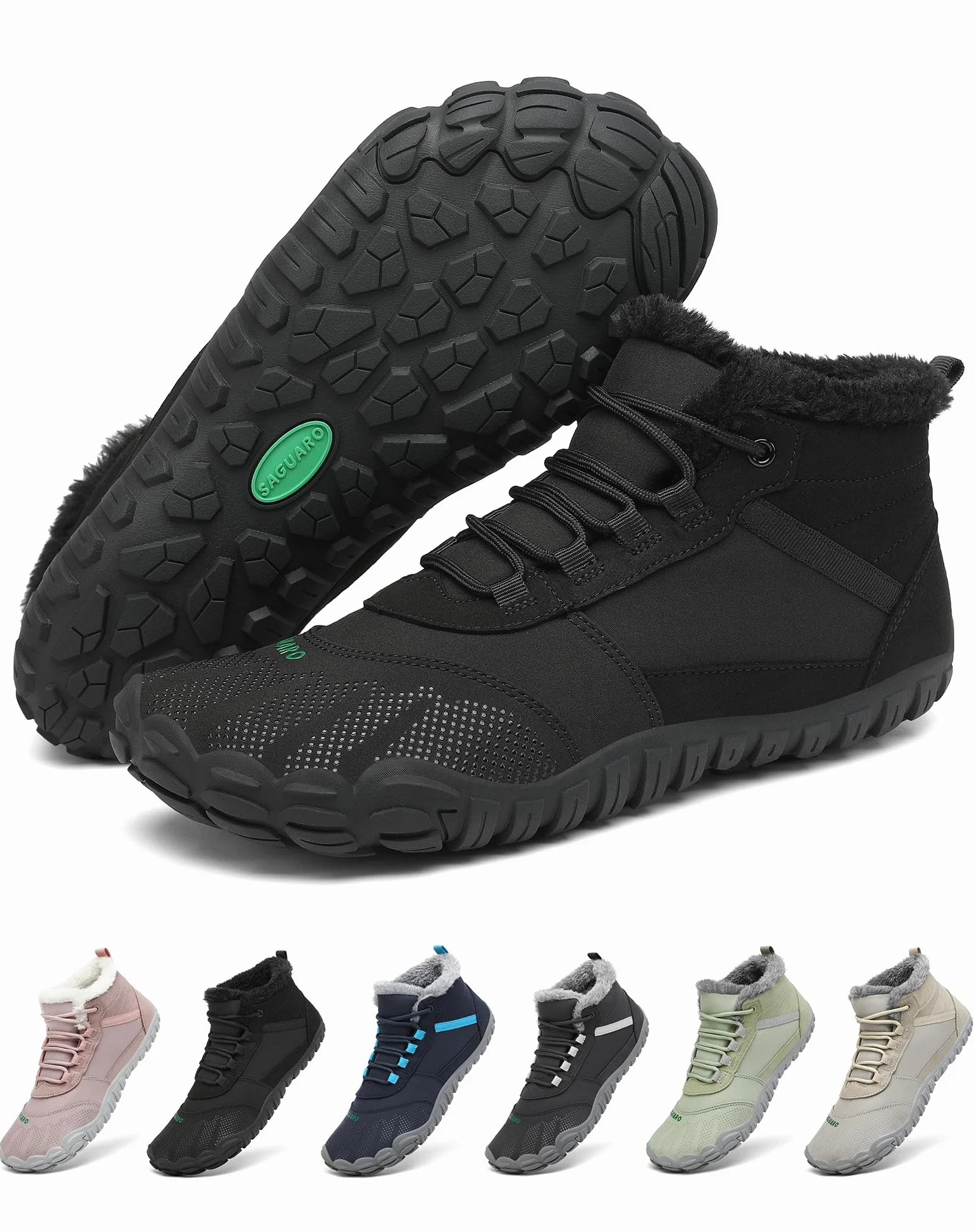 SAGUARO Barefoot Botines Hombre Mujer Botas de Nieve Antideslizante 36-48 EU