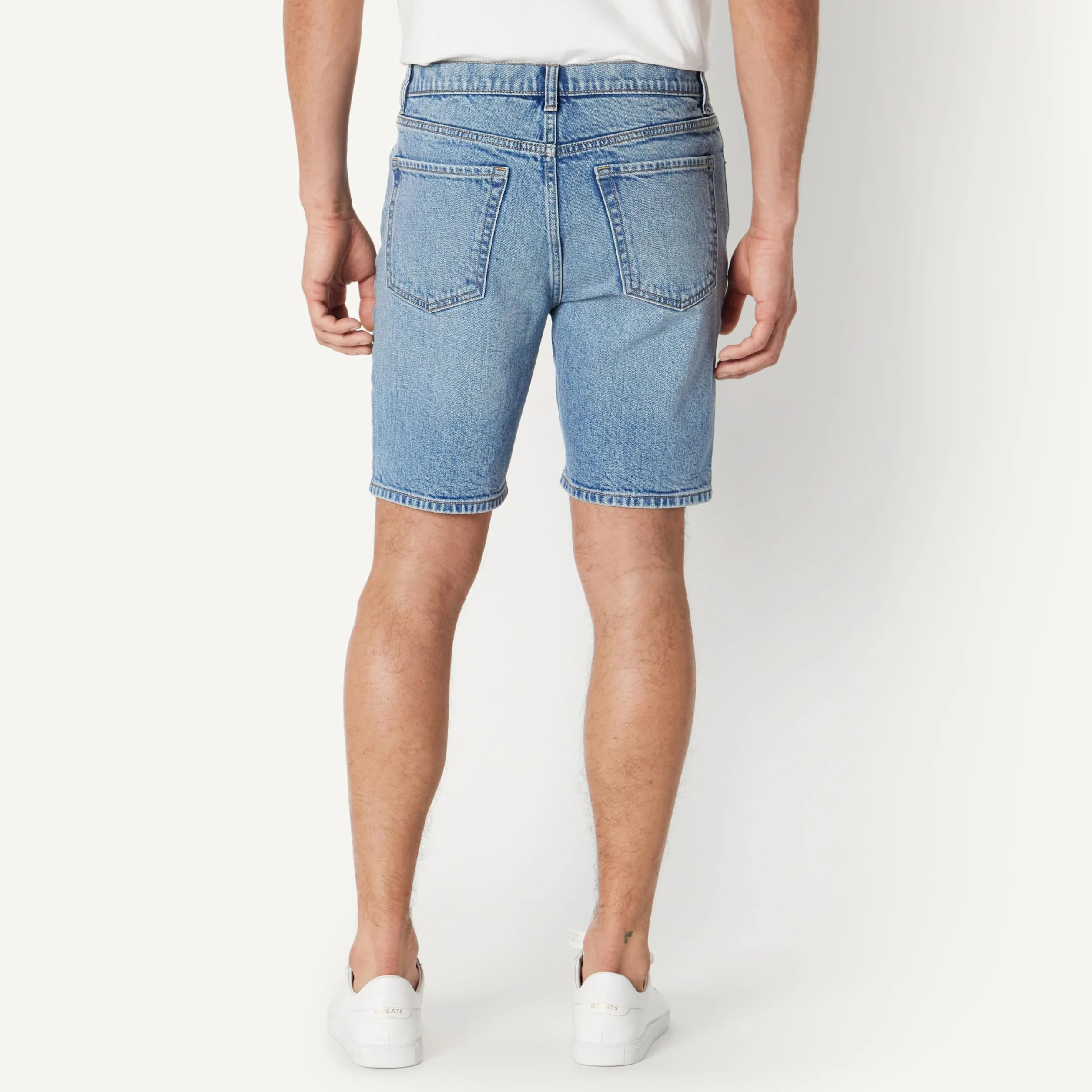 Amazon Essentials Pantalones Cortos Vaqueros Corte Recto 22,9cm Hombre