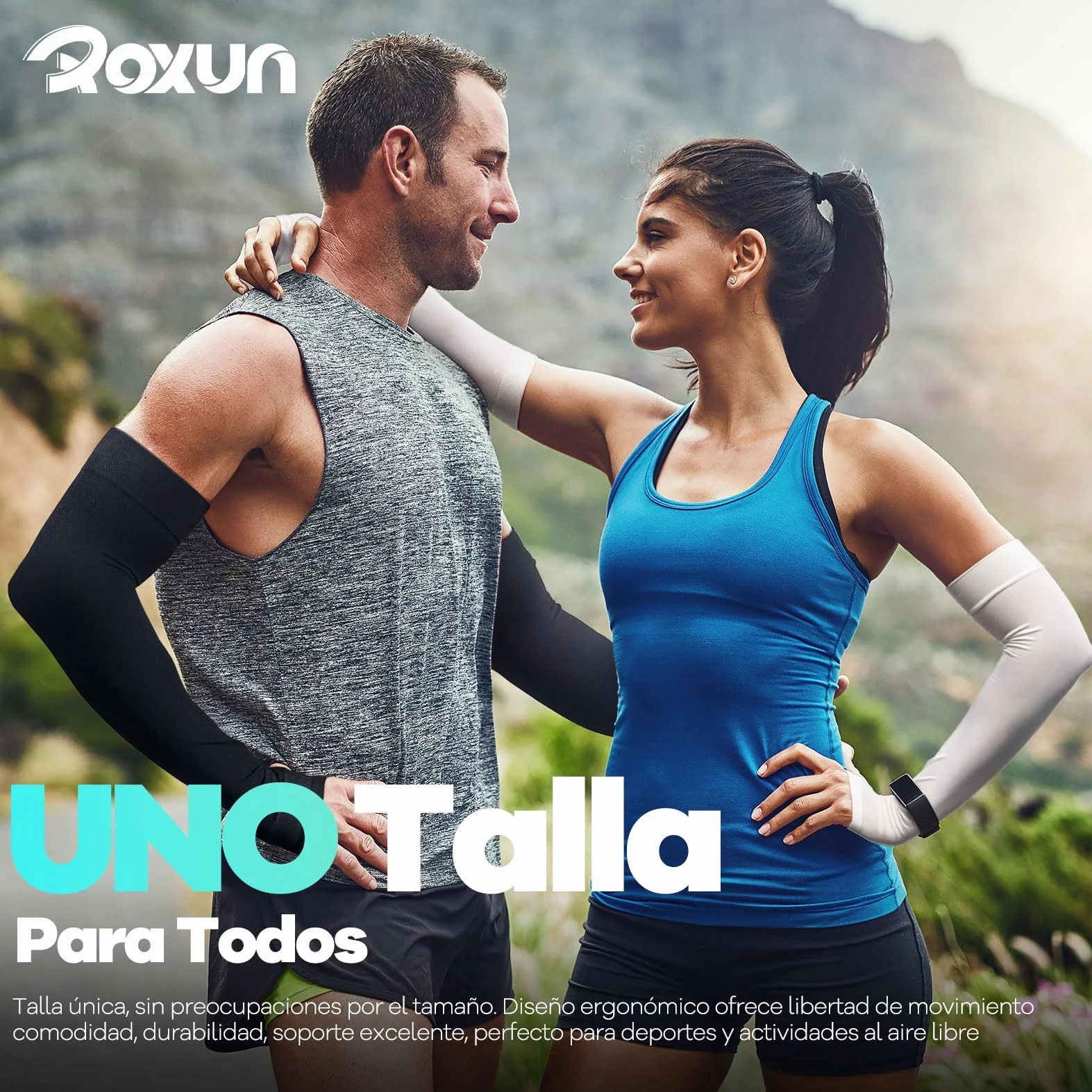 ROXUN Mangas de Brazo Protección UV Compresión Refrescante Cubre Tatuajes