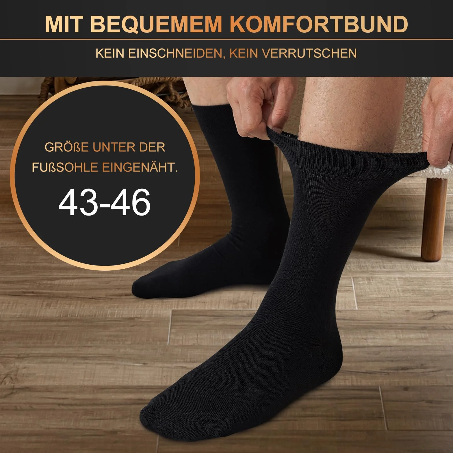 Calcetines de Bambú Transpirables para Hombre y Mujer 6 Pares, Calcetines de Negocios con Caja de Regalo