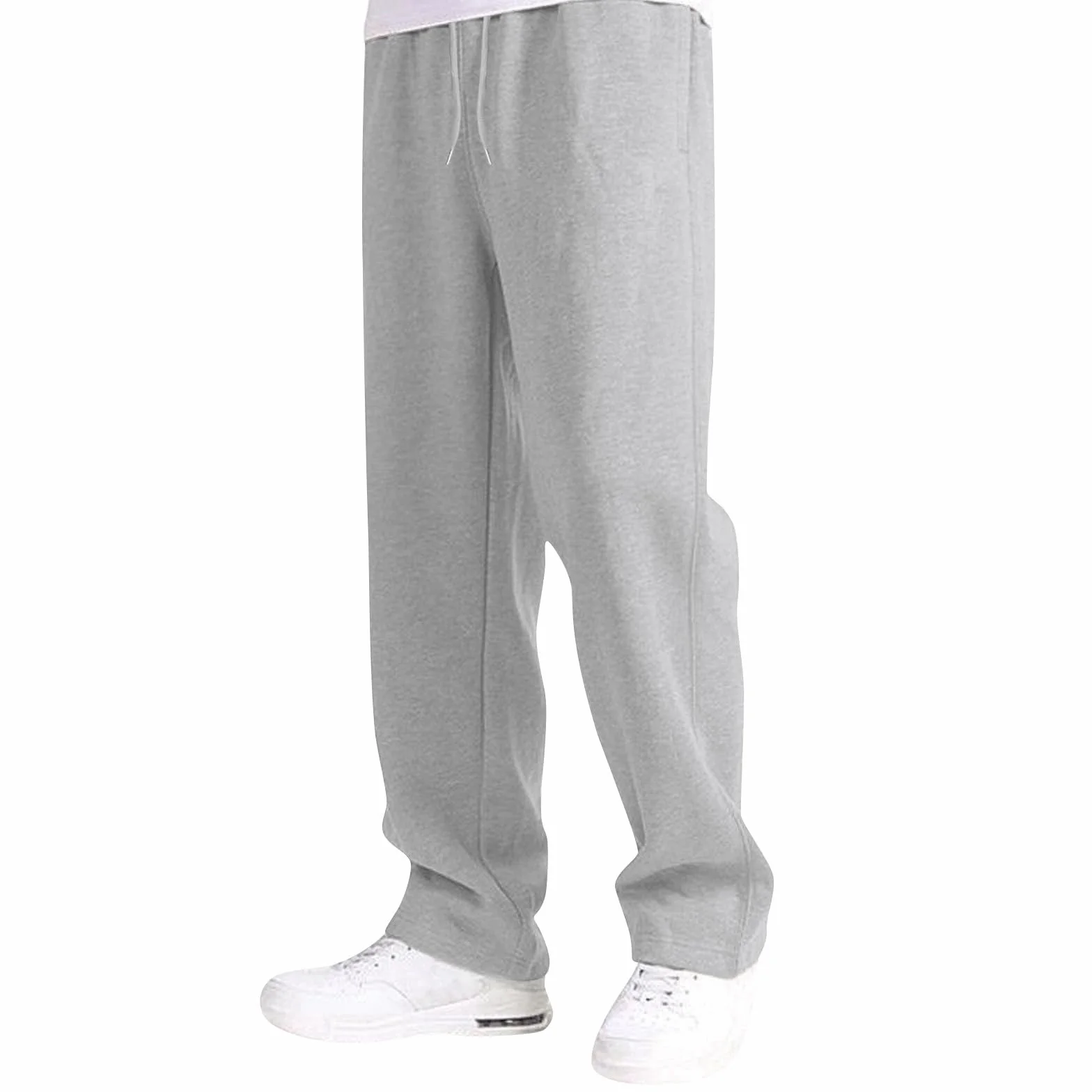Pantalones de chándal para niños, pantalones de deporte de pierna recta, cintura elástica, pantalones de jogger con bolsillos, holgados, cómodos, para el tiempo libre, para la escuela, el día a día