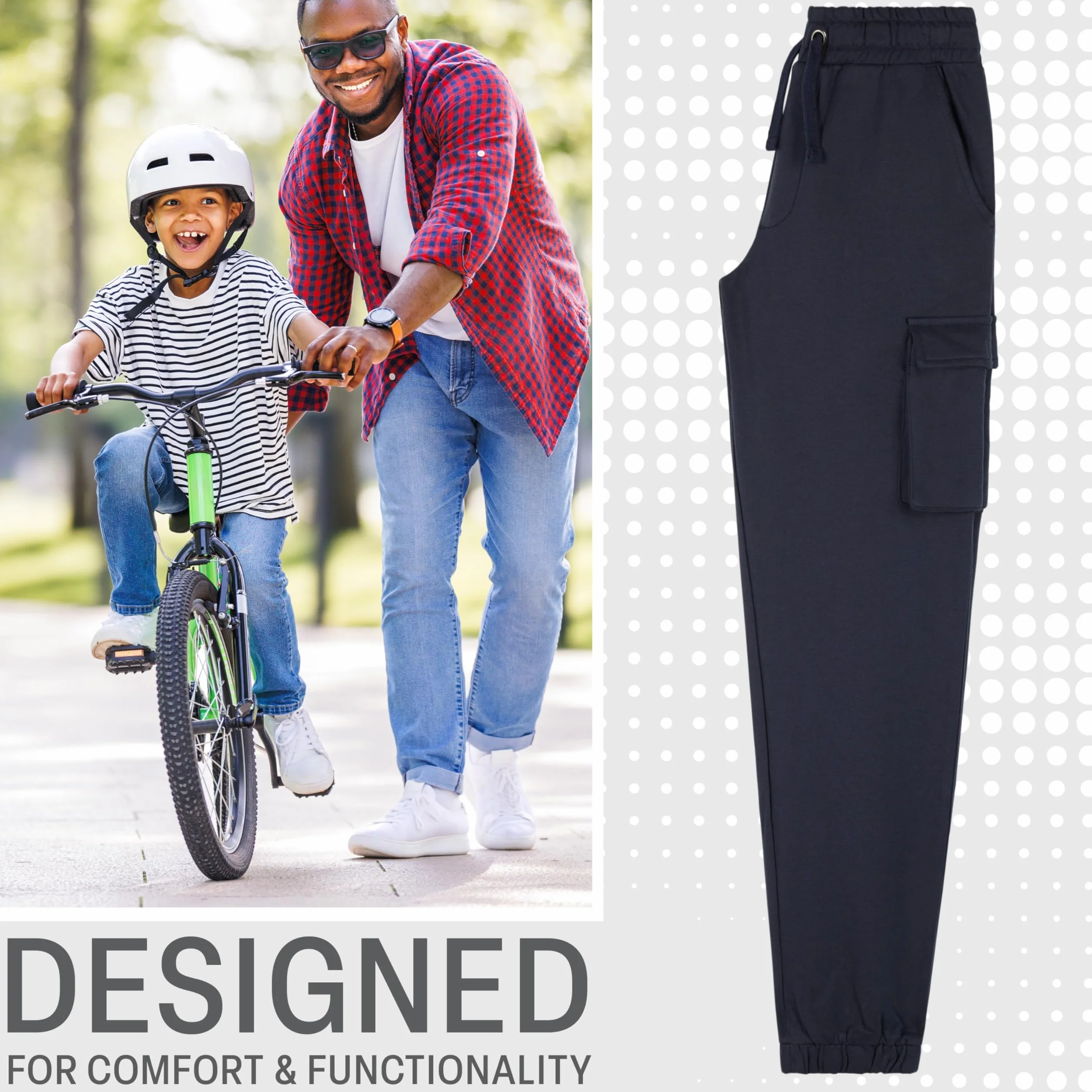 Pantalón Invierno Niño Casual CityComfort 4 Bolsillos Cintura Cordón