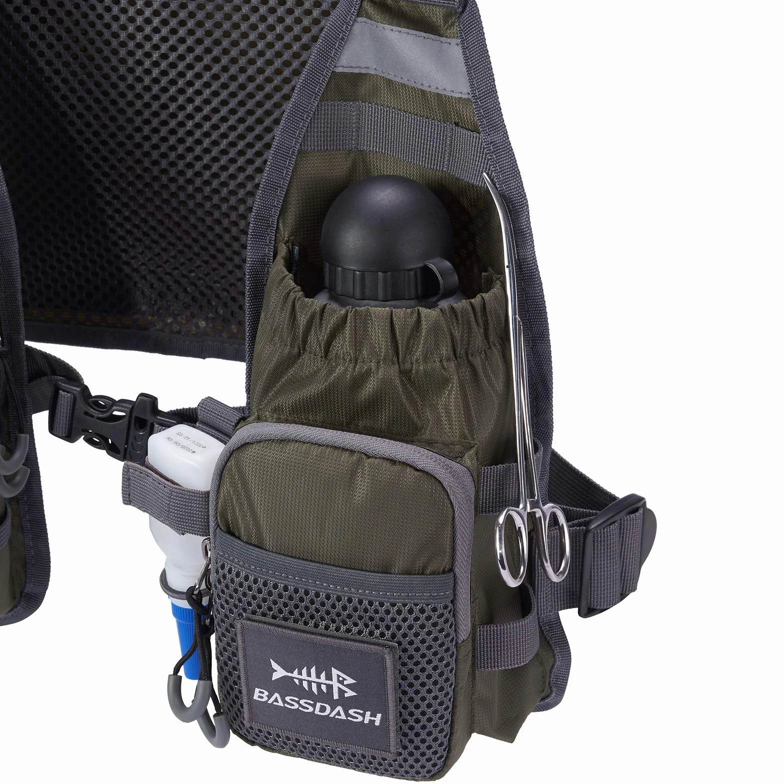 Bassdash FV08 Chaleco de Pesca con Mosca Ultraligero Unisex Portátil