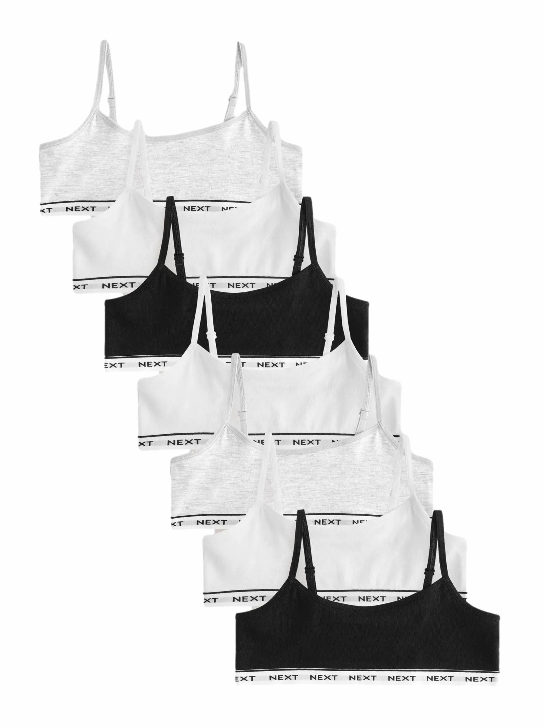 NEXT Niñas Pack 7 tops cortos de tirantes