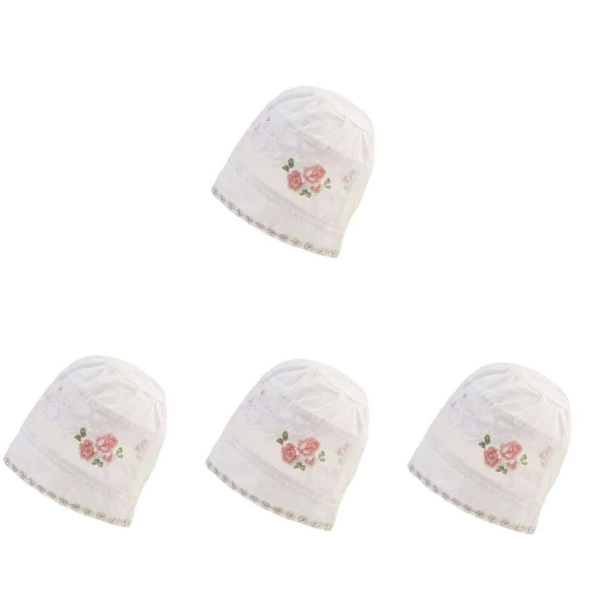 FRCOLOR 4 Piezas Gorro De Sombrero De Playa para Sombrero De Sol para Pequeños Sombreros De Chicas Sombrero De Niña Los Juegan Sombrero Sombreros De Niña Algodón