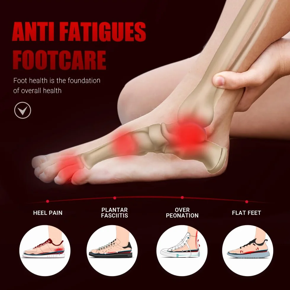 VALSOLE Plantillas ortopédicas para fascitis plantar, pies planos, soporte, trabajo, 43-44 EU 27.8cm