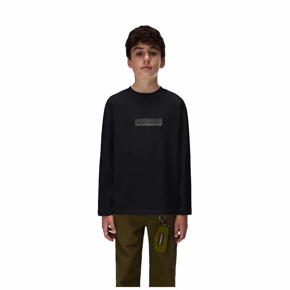 Napapijri New Box Logo Long Sleeve T-Shirt 8 Years