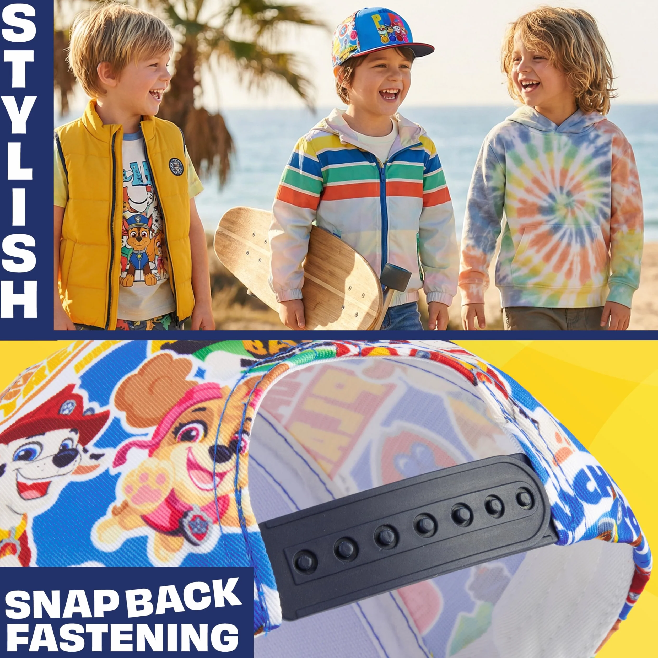 Hot Wheels Patrulla Canina Barrio Sesamo Gorra y Gafas de Sol Niño Set Verano Protección Solar UV