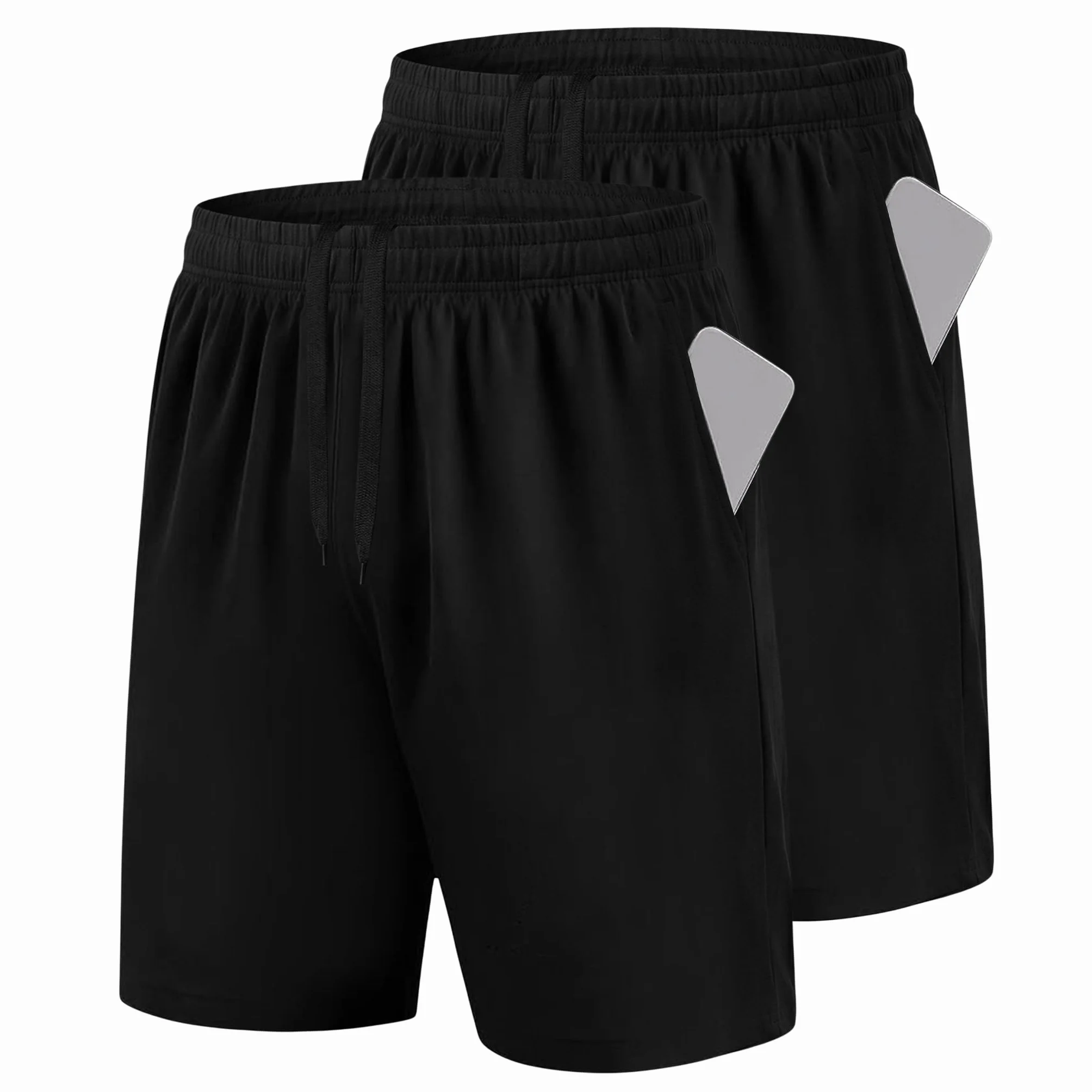 Uniexcosm Pantalones Cortos Hombre Deporte con Bolsillo Running Shorts Ligeros Tenis Fitness Atletismo