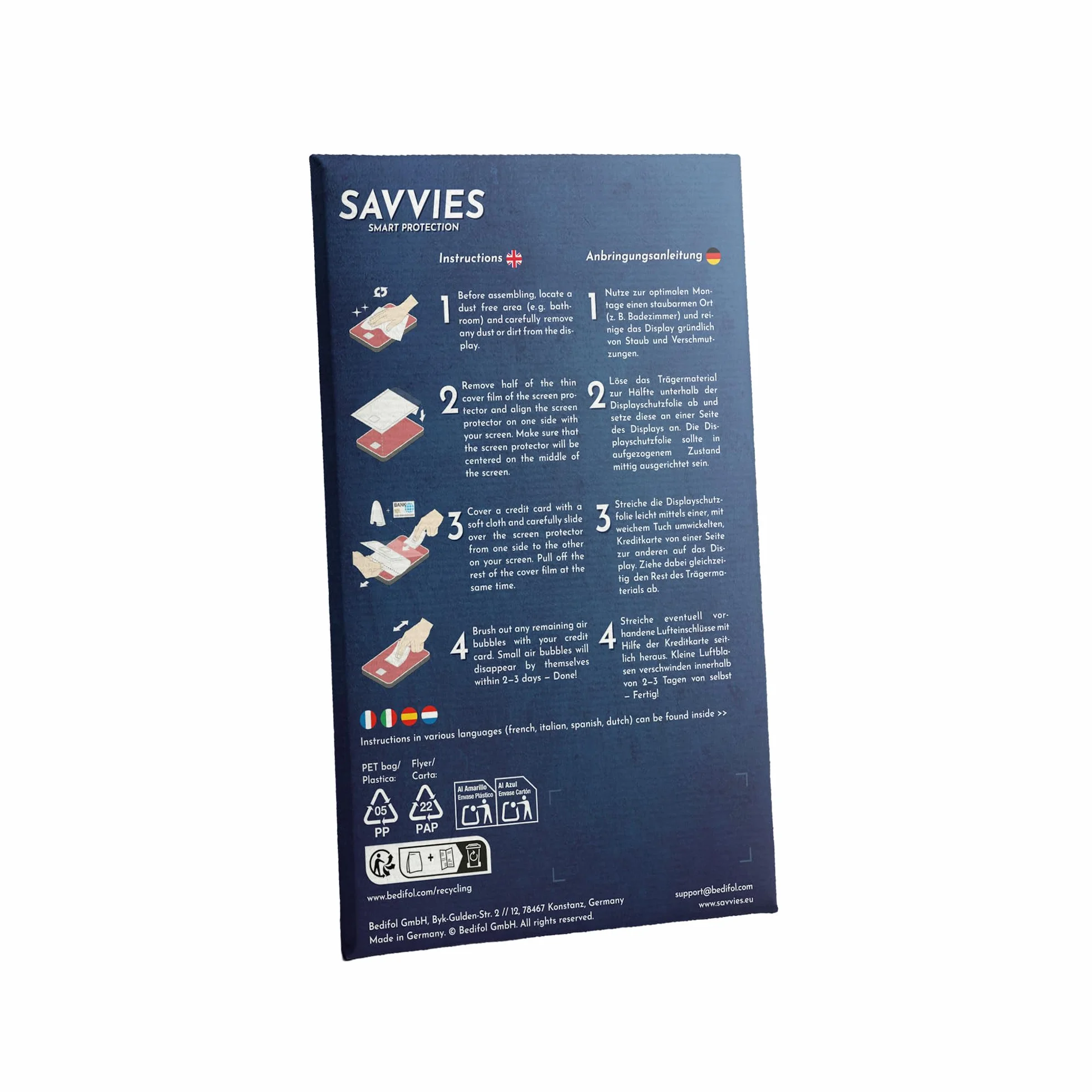 Savvies 3 Unidades Protector Pantalla Cristal para Casio A168WEGG-1BEF 9H Vidrio Templado