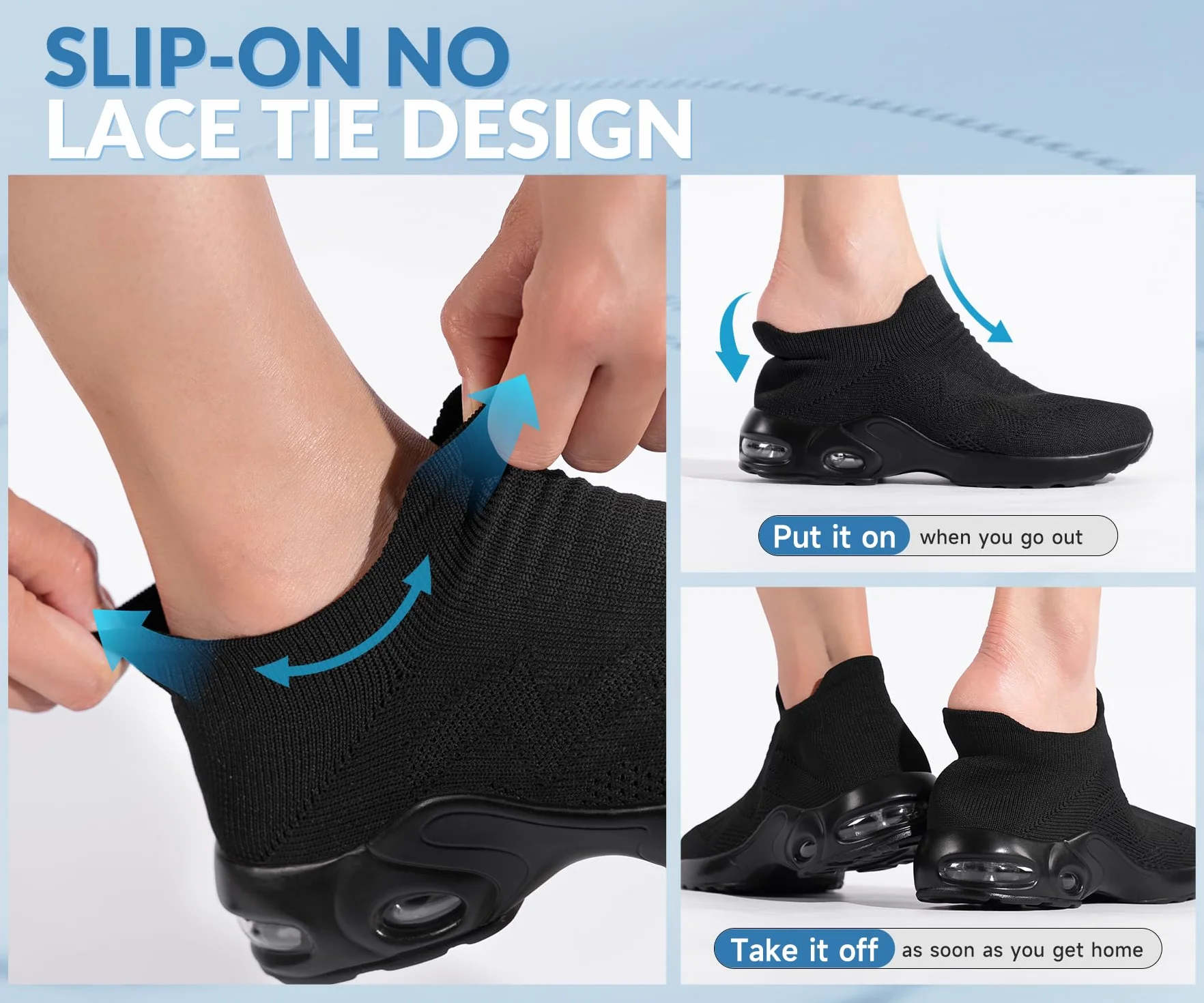 LARNMERN Zapatillas de Seguridad Mujer Sin Cordones Punta de Acero Calzado de Trabajo Ligero Respirable