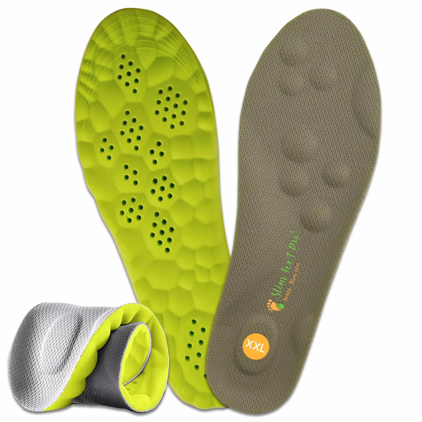 Slim Feet PRO Ortopédica Plantilla Nube Confort XXL 43-44 Amortiguadora Transpirable Antideslizante
