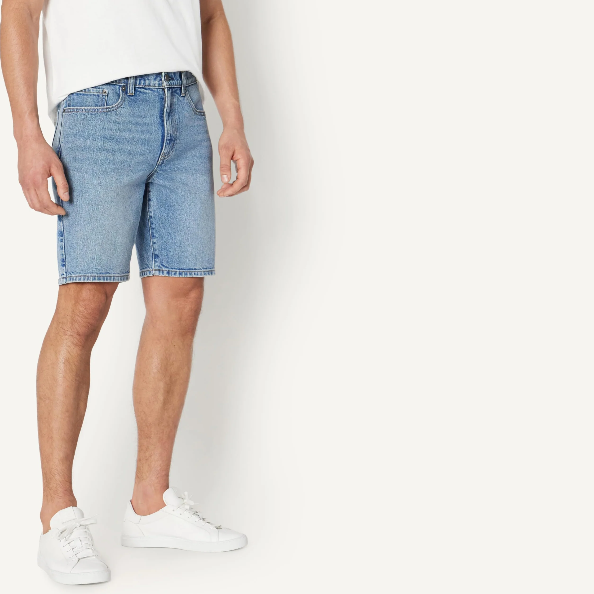 Amazon Essentials Pantalones Cortos Vaqueros Corte Recto 22,9cm Hombre