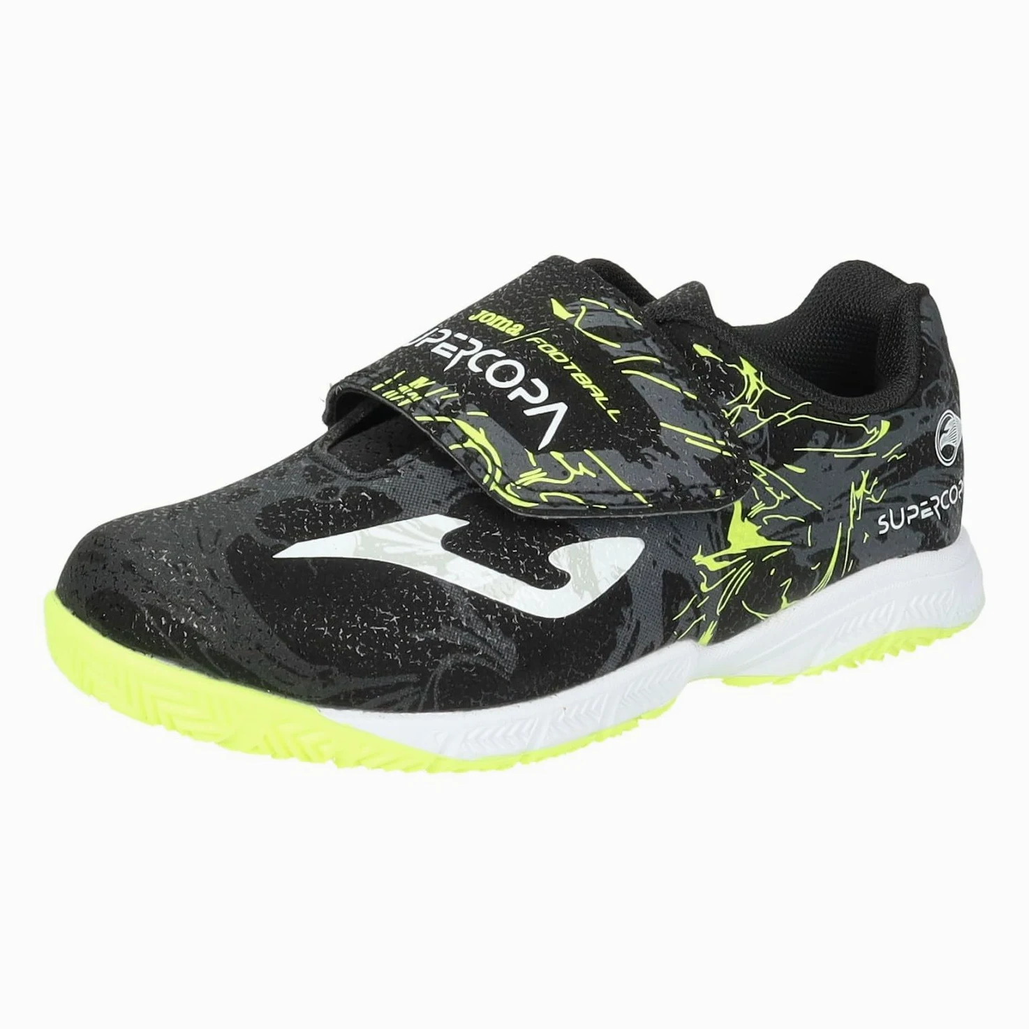 Joma SCJW2401INV Deportivas de fútbol Sala Plantilla extraíble, para niño, Super Copa jr NIÑO Deportivos