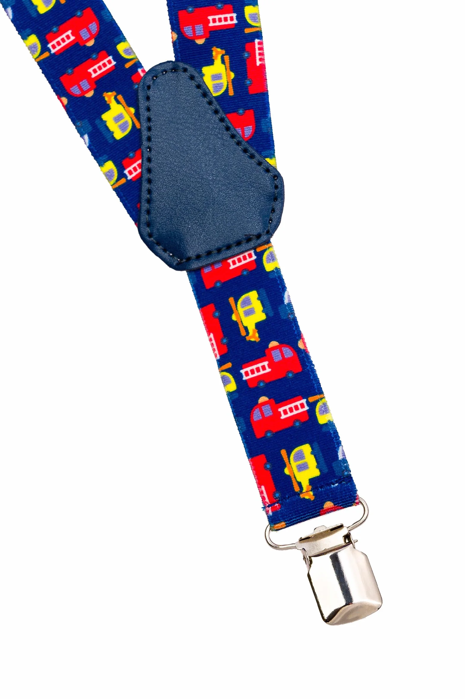 Tirantes de Tela Elastizada Infantiles Unisex Forma Y Camión Bomberos 1-5 Años 2.5cm