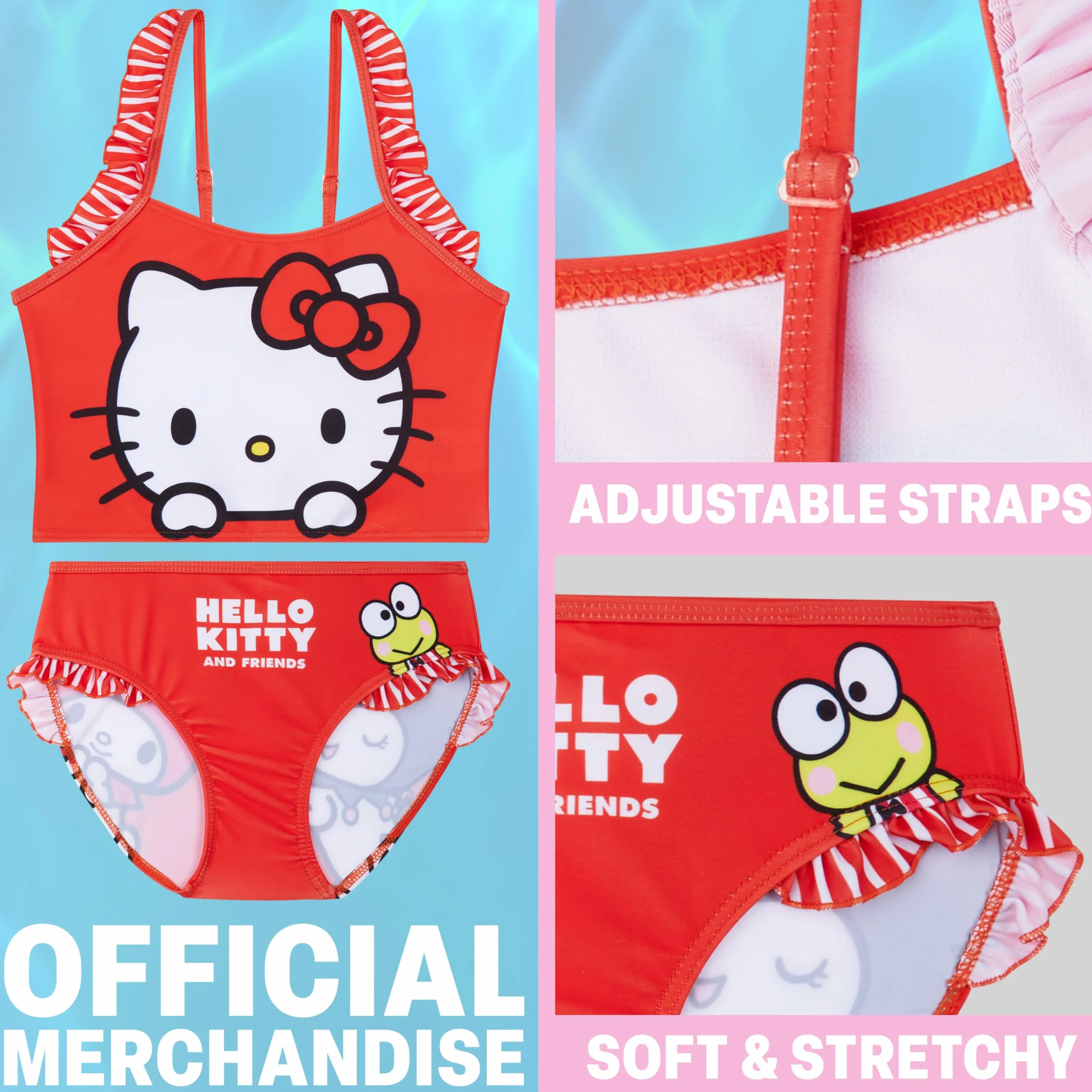 Patrulla Canina Peppa Pig Hello Kitty Bikini Niña Set 2 Piezas Ropa de Baño