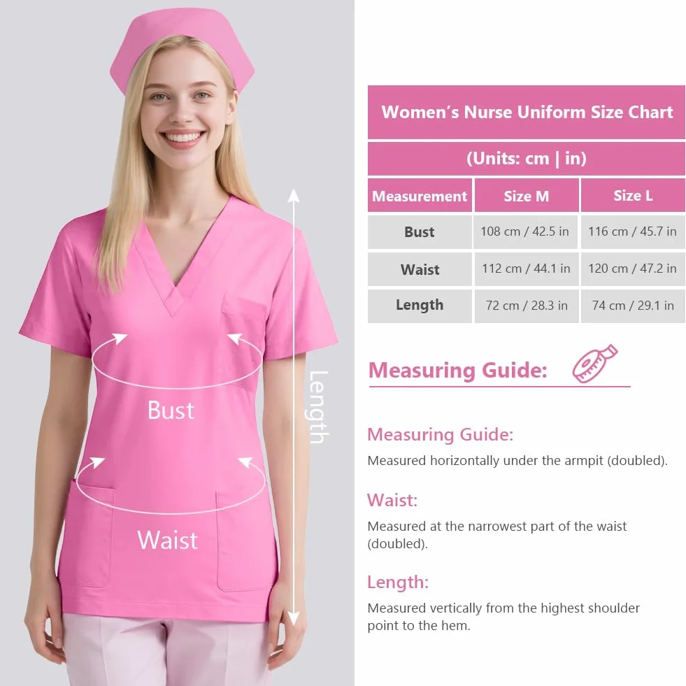 AUYAO Uniformes Sanitarios Mujer Hombre Pijama Sanitario Ropa de Trabajo