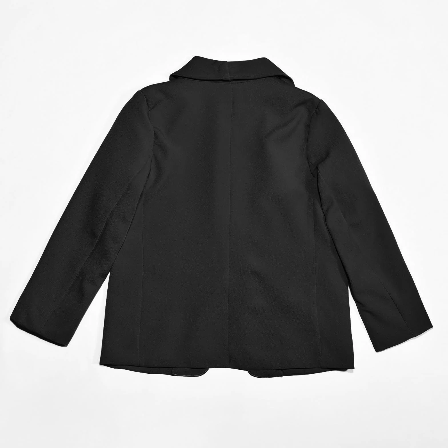 Blazers para niñas traje de solapa color sólido frente abierto chaqueta manga larga botones casual trajes de fiesta