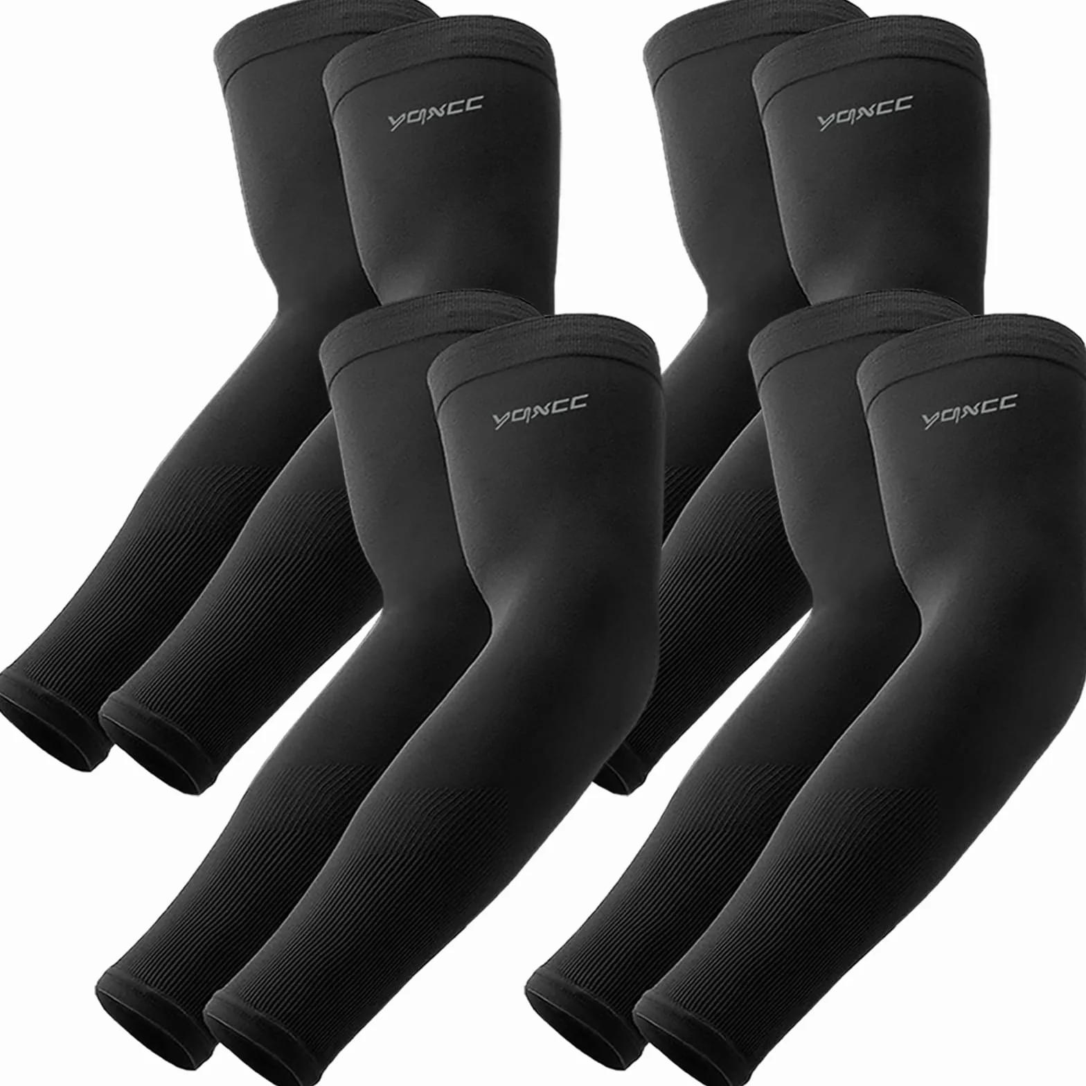 YQXCC 4 Pares Mangas del Brazo Protección UV - Cubierta de Tatuaje Mangas de Enfriamiento para Hombre Mujer Deportes Ciclismo Golf