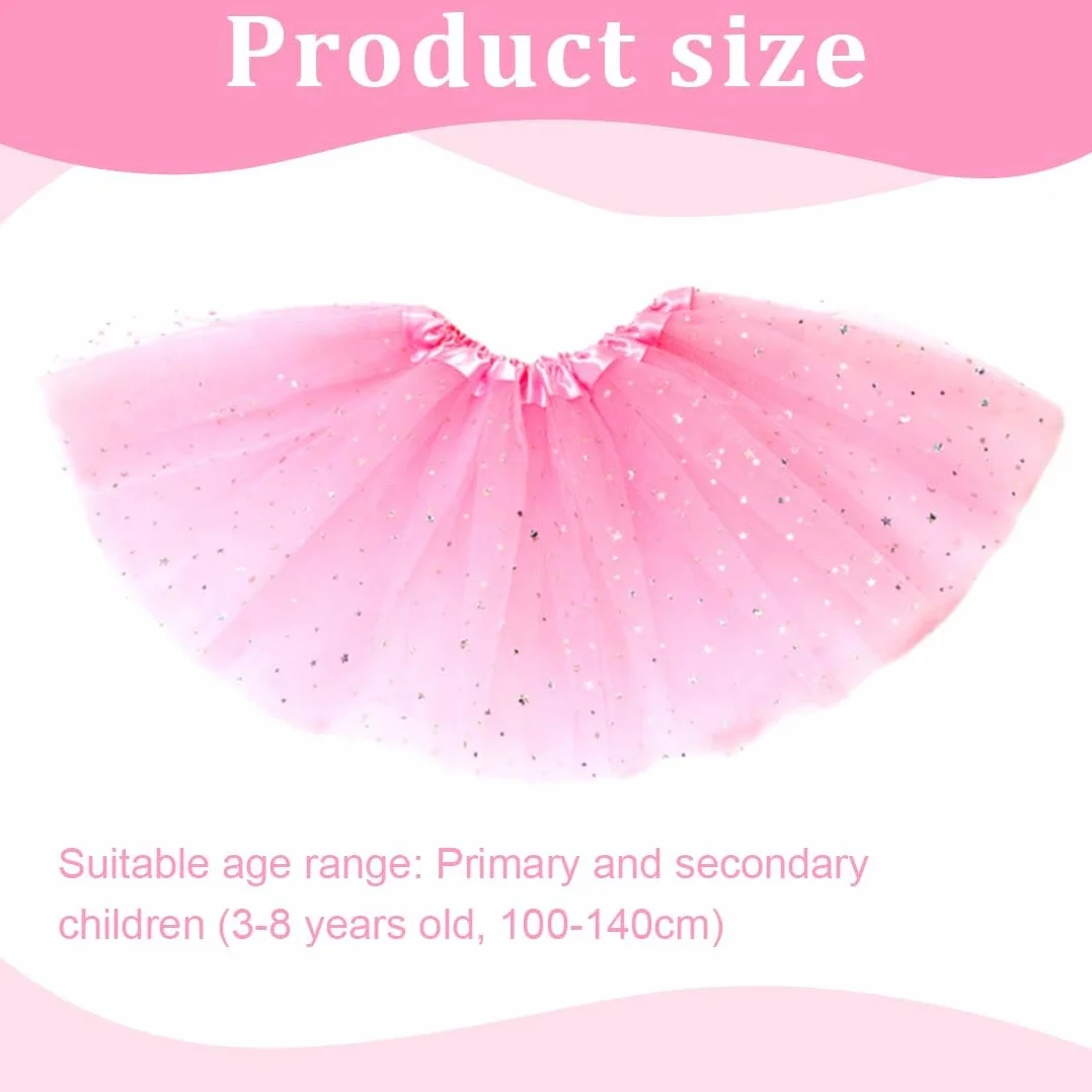 Falda tul niña para niñas 2-7 años tutus rosa
