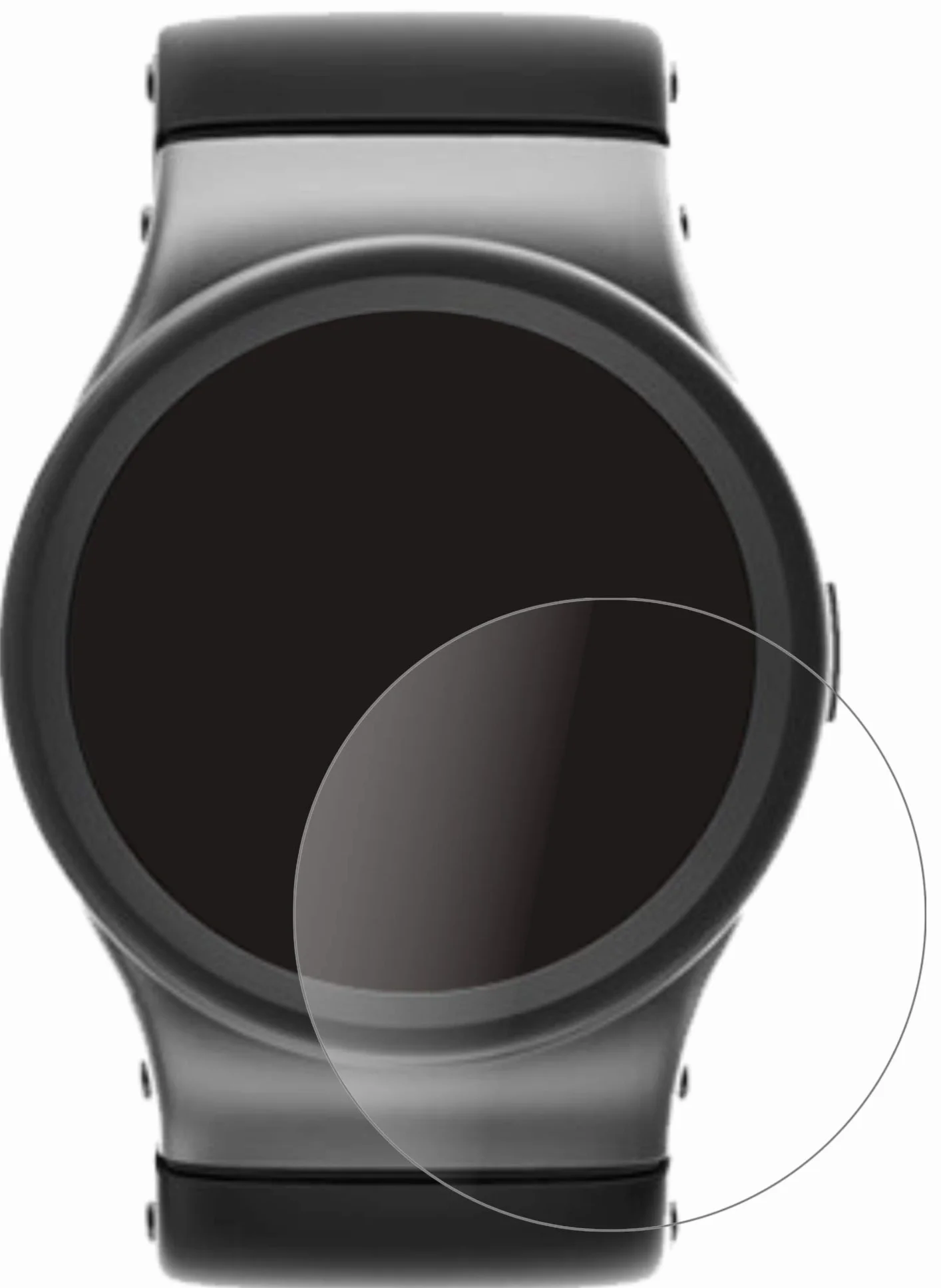 dipos Protector de Pantalla Mate 55mm Reloj Vidrio Flexible 9H