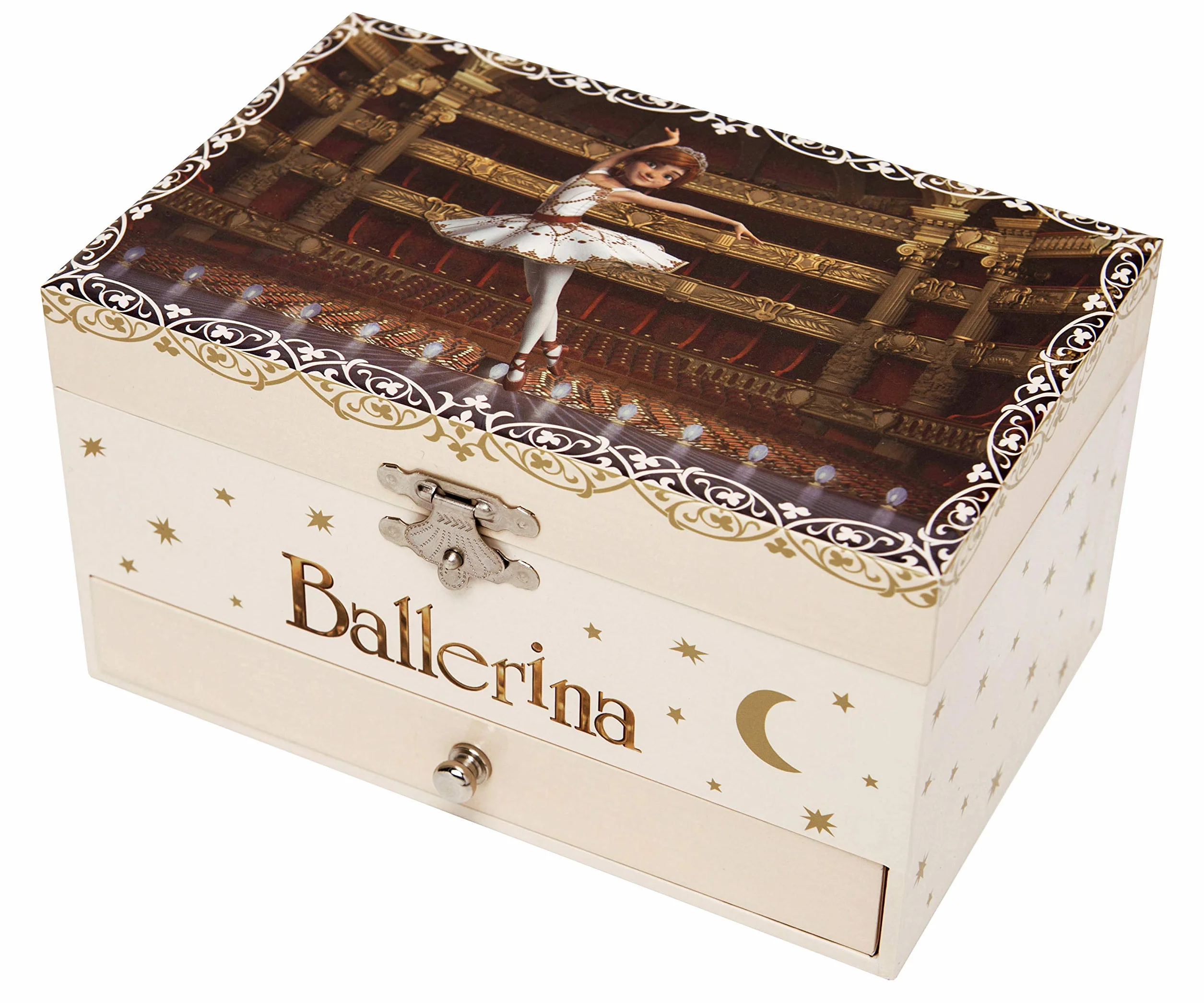 Trousselier Joyero Musical Bailarina Que Brilla en la Oscuridad Rosa